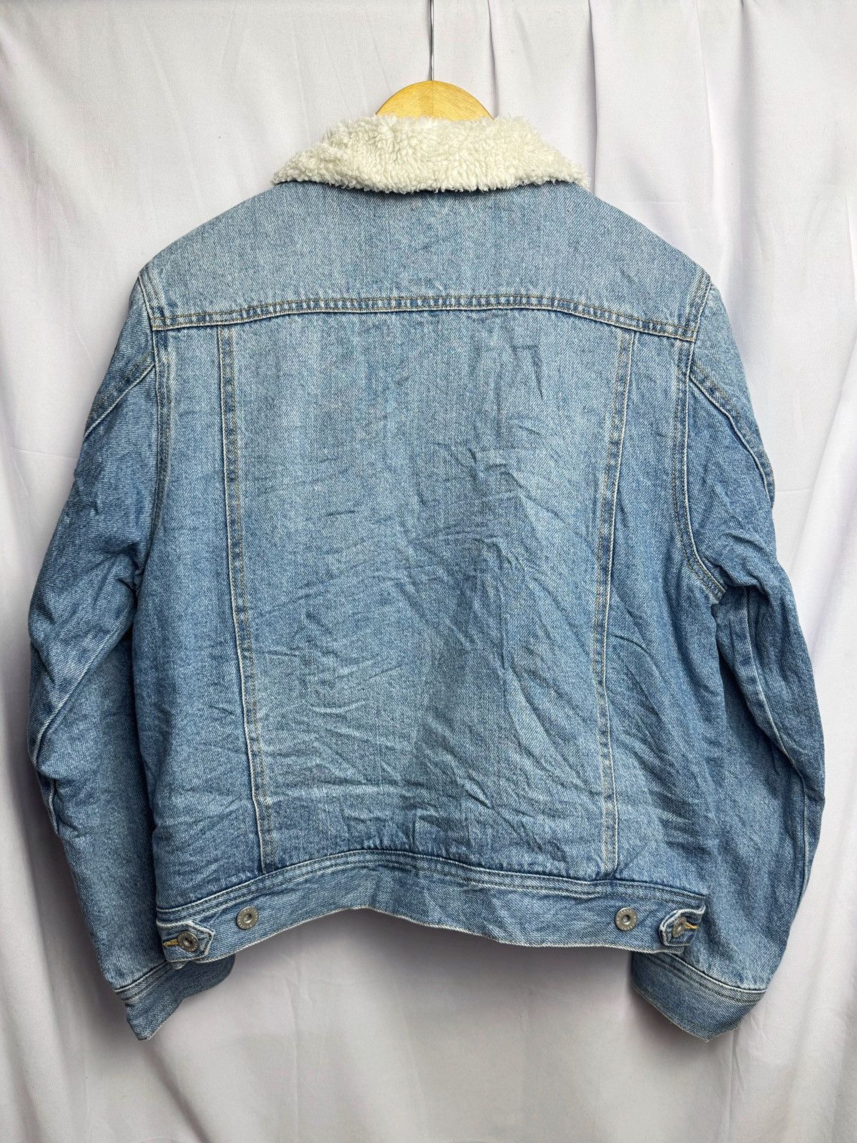 If Six Was Nine × Japanese Brand × Le Grande Bleu (L.G.B.) Japanese GU Denim Sherpa Jacket lgb style Size US M / EU 48-50 / 2 - 4 Thumbnail