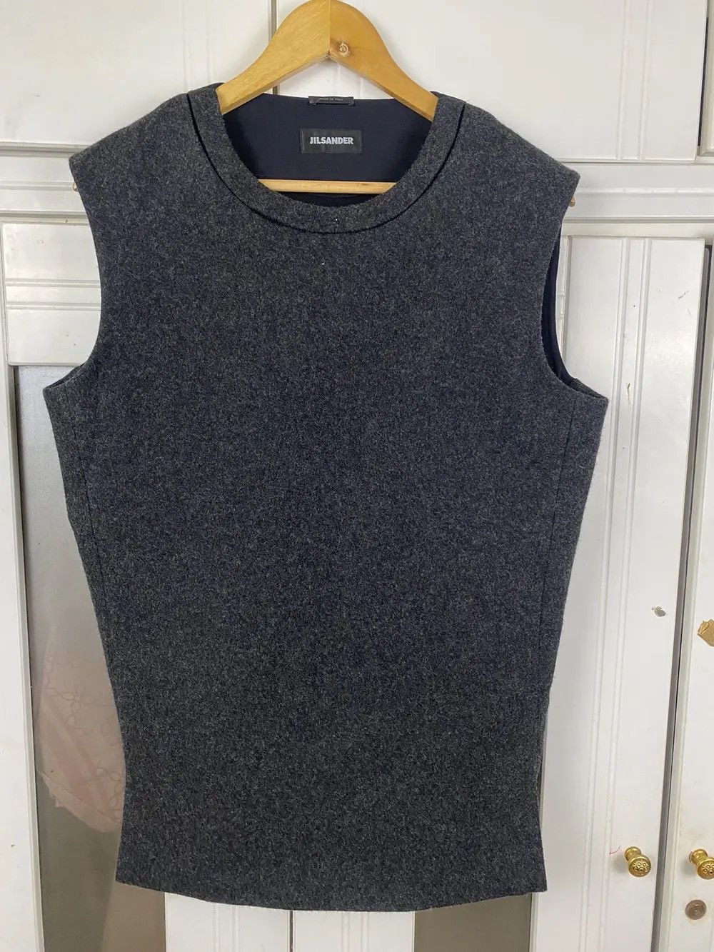 Jil Sander Jil Sander Sweater Wool Vest Size US L / EU 52-54 / 3 - 1 Thumbnail