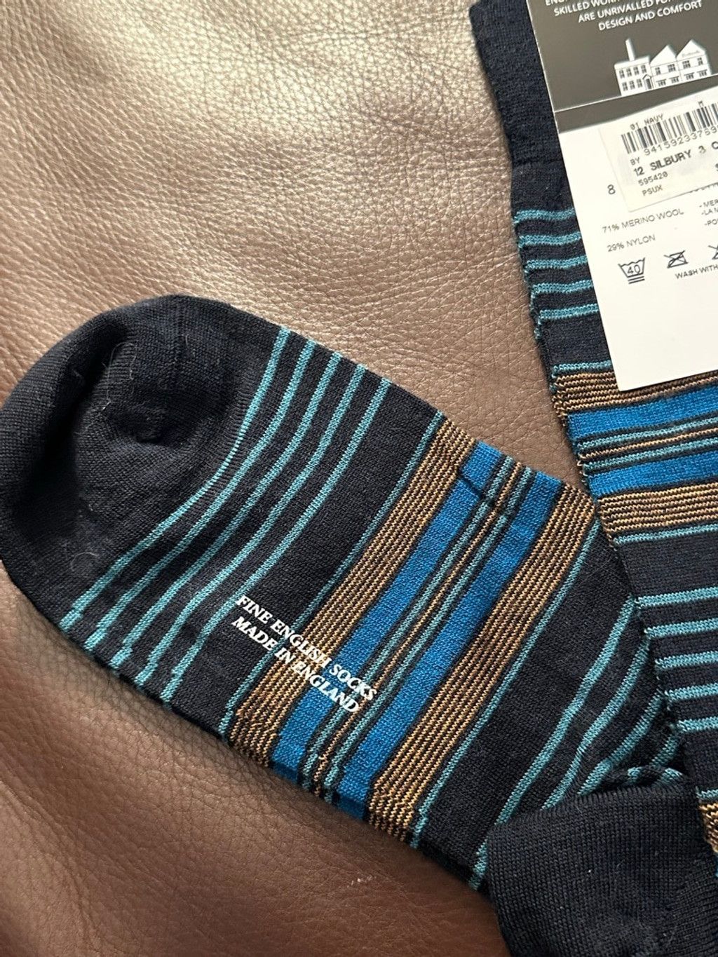 Pantherella Pantherelle Silsbury Merino Socks Medium Size ONE SIZE - 6 Thumbnail