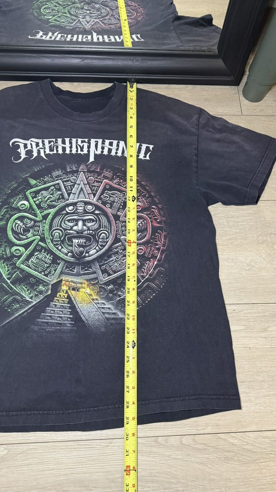 Affliction Y2K 2000s Aztec Calendar & Pyramid Prehispanic Style Shirt Size US L / EU 52-54 / 3 - 5 Thumbnail