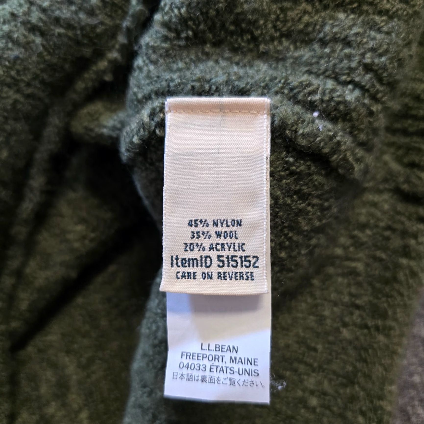 Vintage LL Bean Sweater Womens Size Medium Green Wool Blend Funnelneck Casual Pullover Regular Knit Long Sleeve Vintage No Womens Size M / US 6-8 / IT 42-44 - 7 Thumbnail