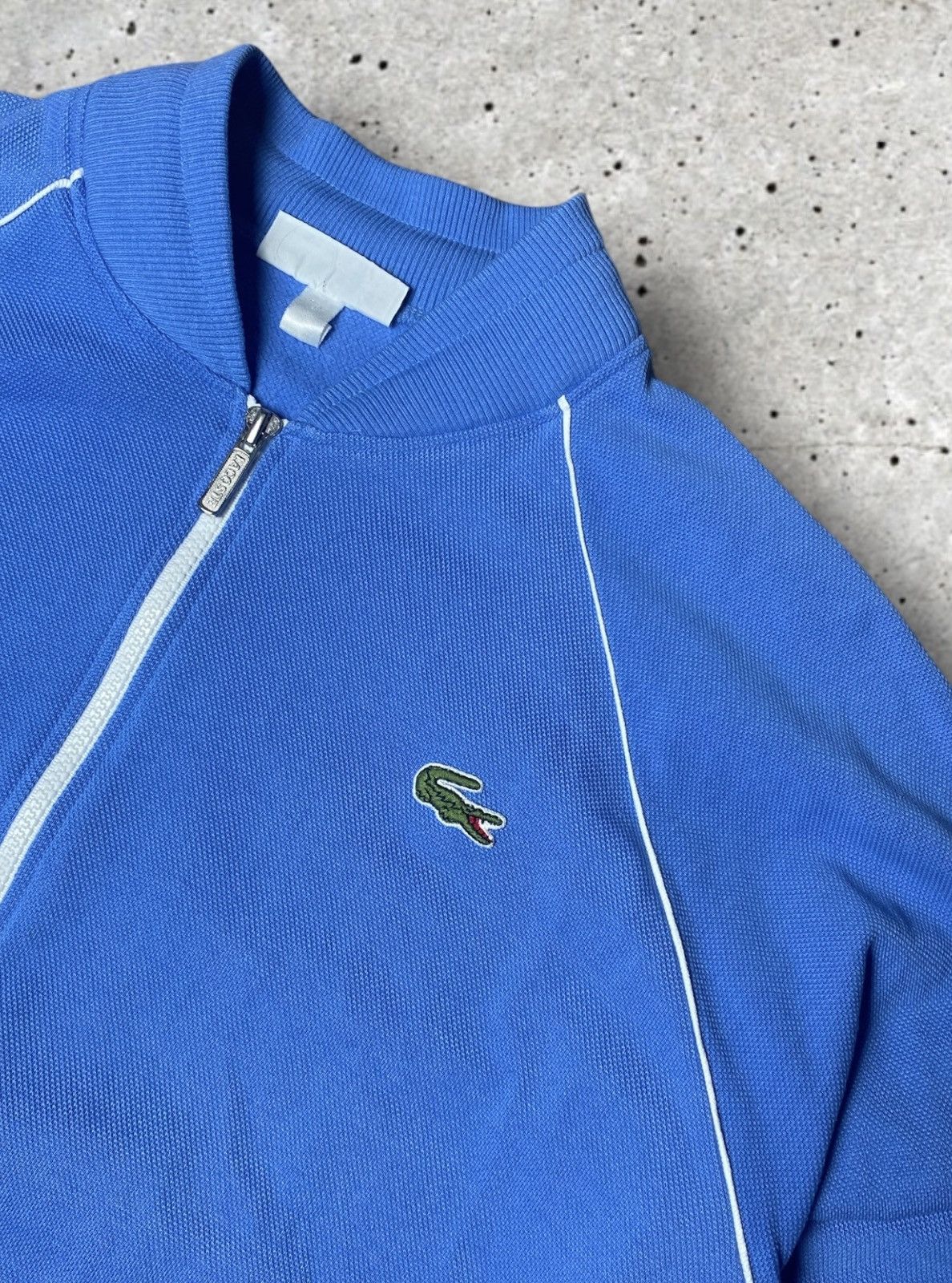 Lacoste Lacoste Vintage Zipper Vest Weste Hoodie L Baby Blue Men‘s Size US L / EU 52-54 / 3 - 3 Thumbnail