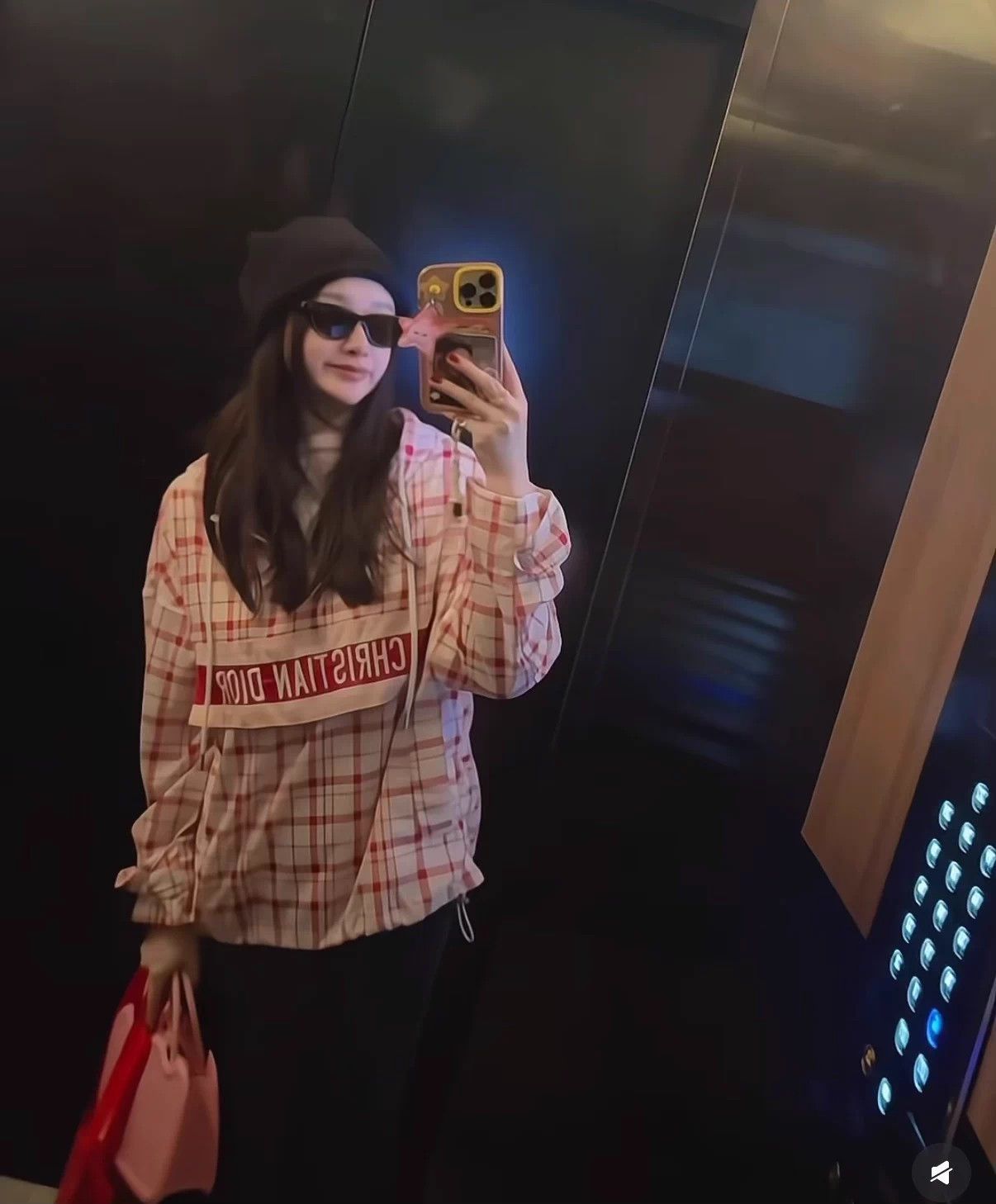 Dior Dior Magenta Check Hooded Oversized XS Jacket Size XS / US 0-2 / IT 36-38 - 8 Thumbnail