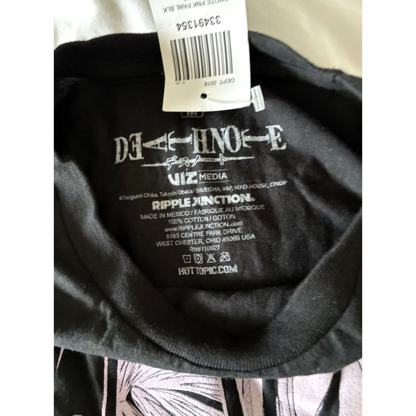 Ripple Junction Ripple Junction Death Note T-Shirt Mens M Black Short Sleeve New with Tags Size US M / EU 48-50 / 2 - 6 Thumbnail