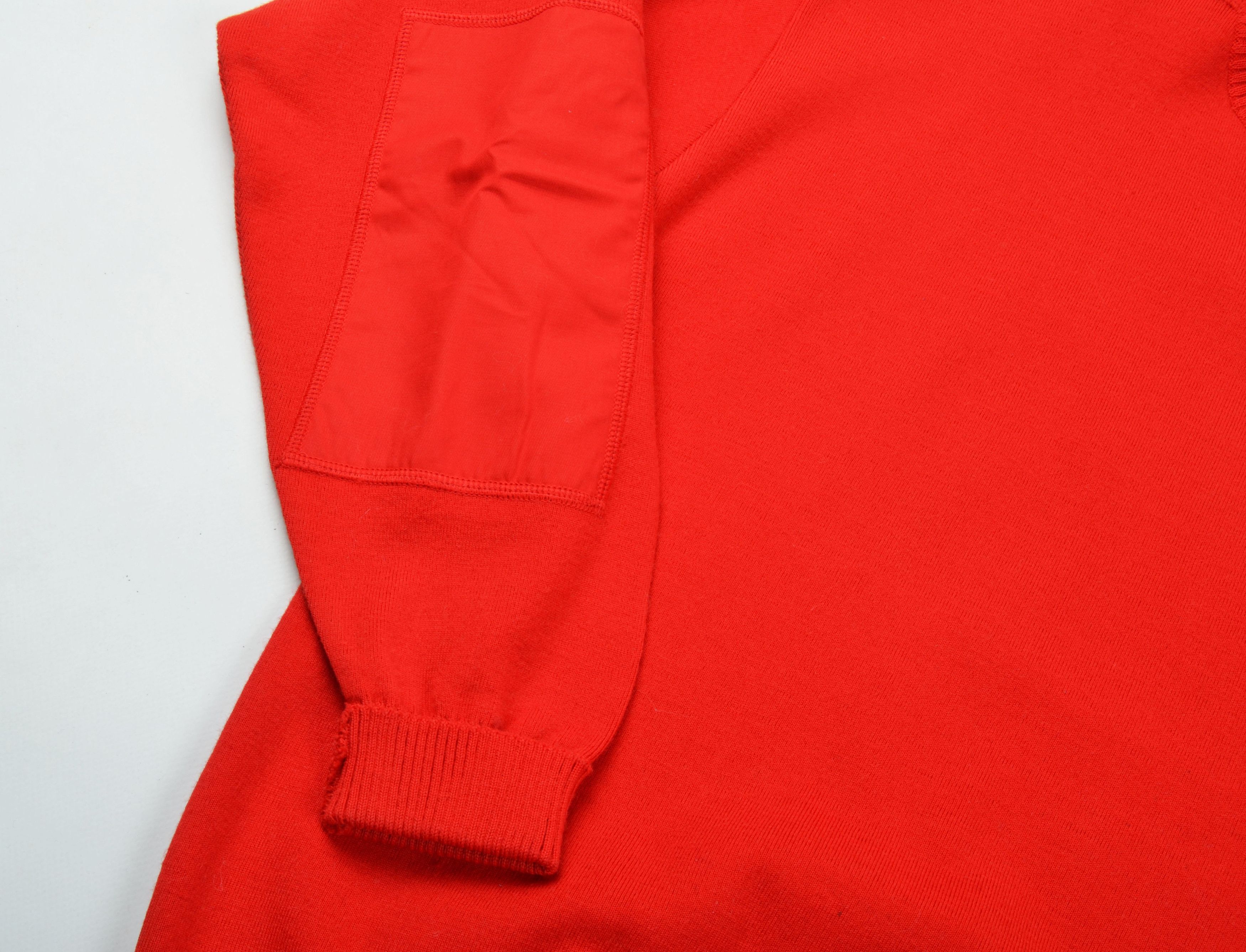 Paul & Shark Vintage Paul Shark 90's Red Heavy Wool Sweater Size US XL / EU 56 / 4 - 4 Thumbnail