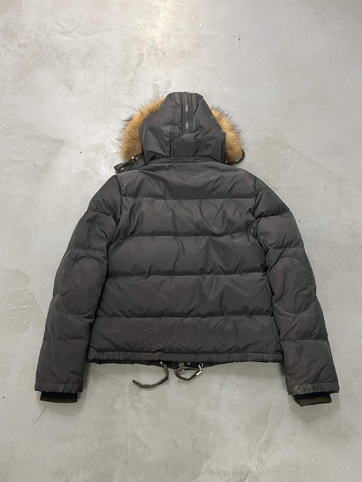 John Galliano John Galliano Tartan Panel Fur Hood Down Jacket Size US XL / EU 56 / 4 - 11 Thumbnail