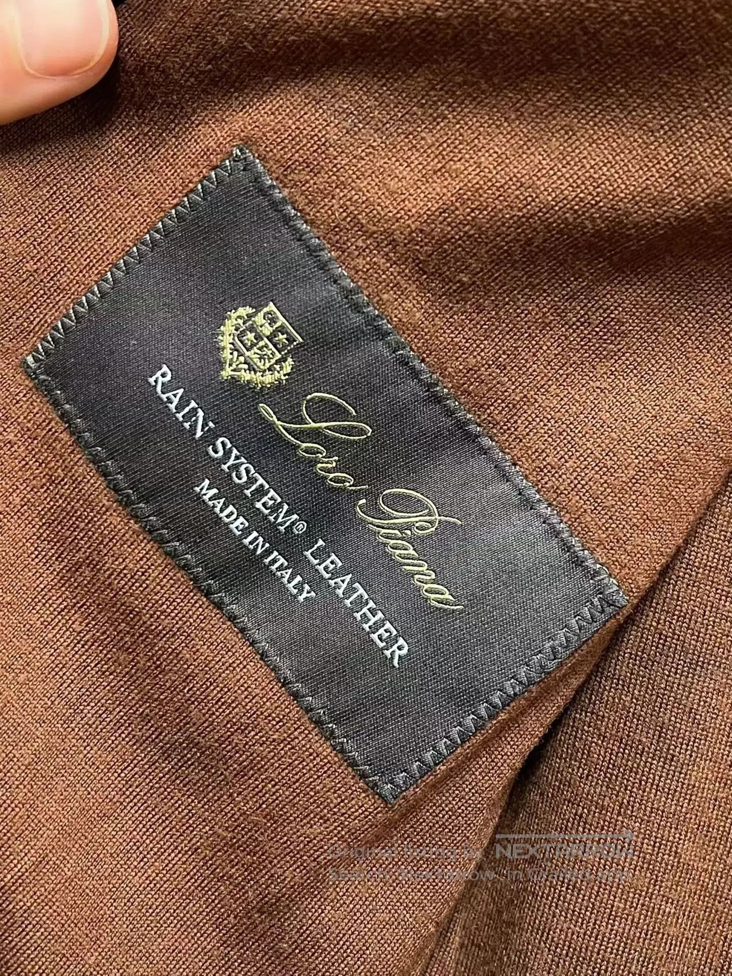 Loro Piana Loro Piana Men's Stand Collar Leather Jacket. Size US M / EU 48-50 / 2 - 4 Thumbnail