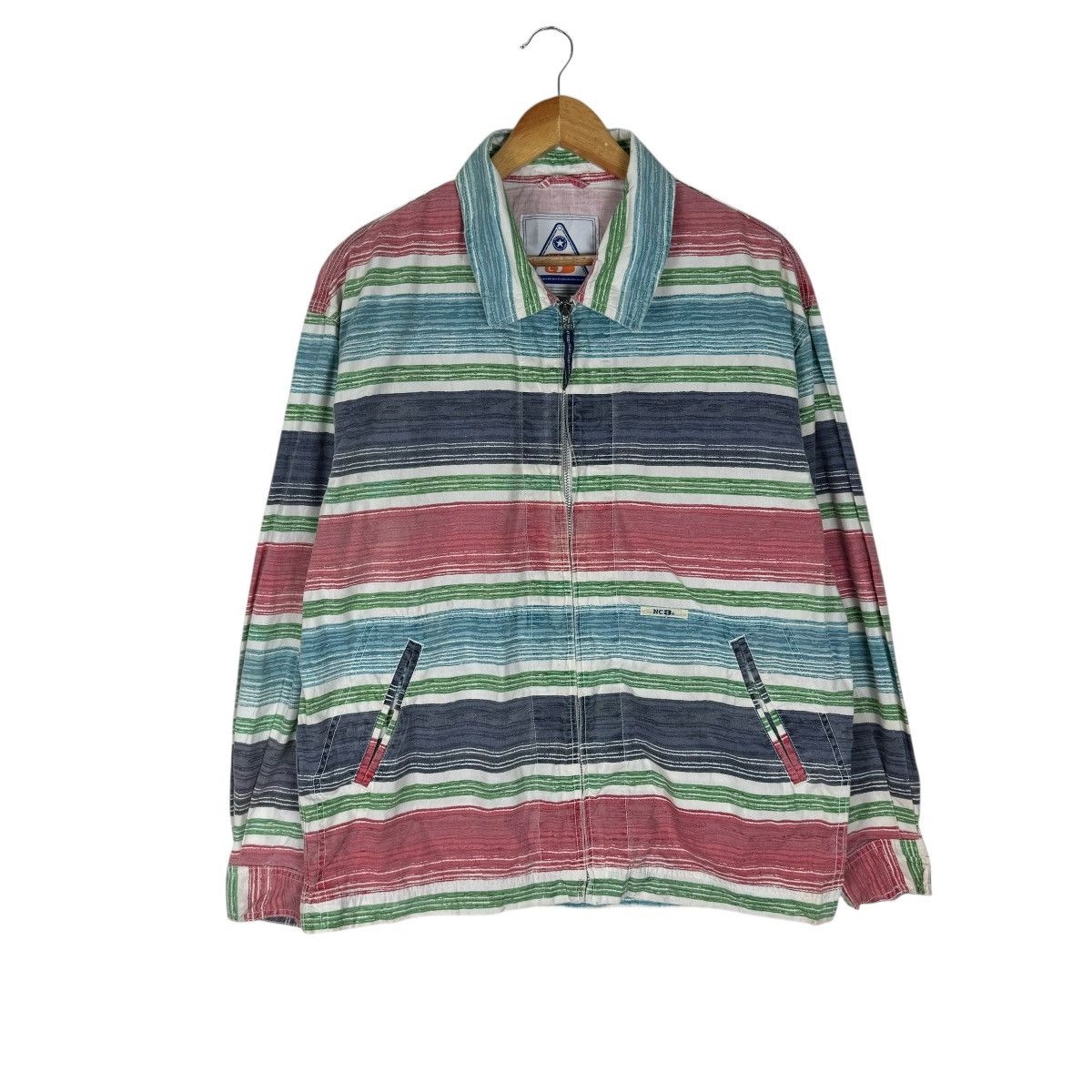 Nigel Cabourn × Vintage 🔥NIGEL CABOURN RAINBOW STRIPED JACKET Size US L / EU 52-54 / 3 - 2 Thumbnail