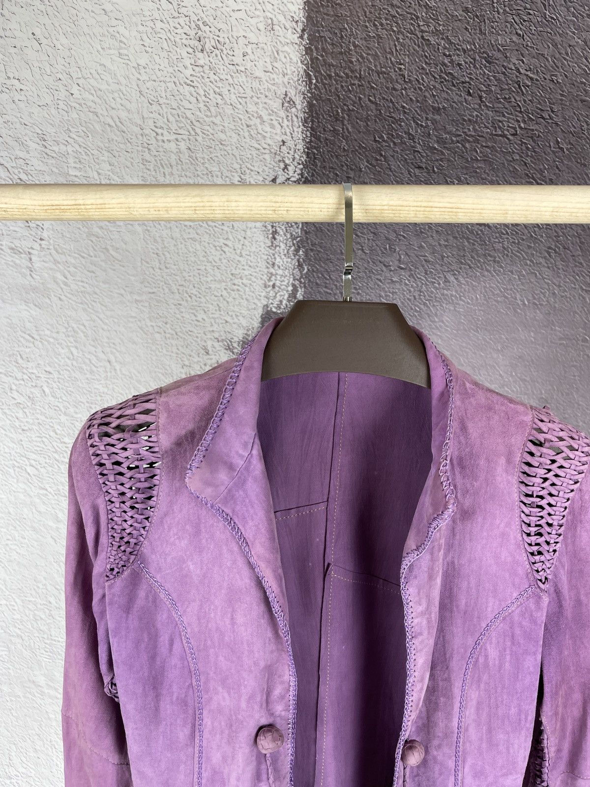 Gimo's Gimo’s leather suede purple jacket size 44 M Size M / US 6-8 / IT 42-44 - 8 Thumbnail