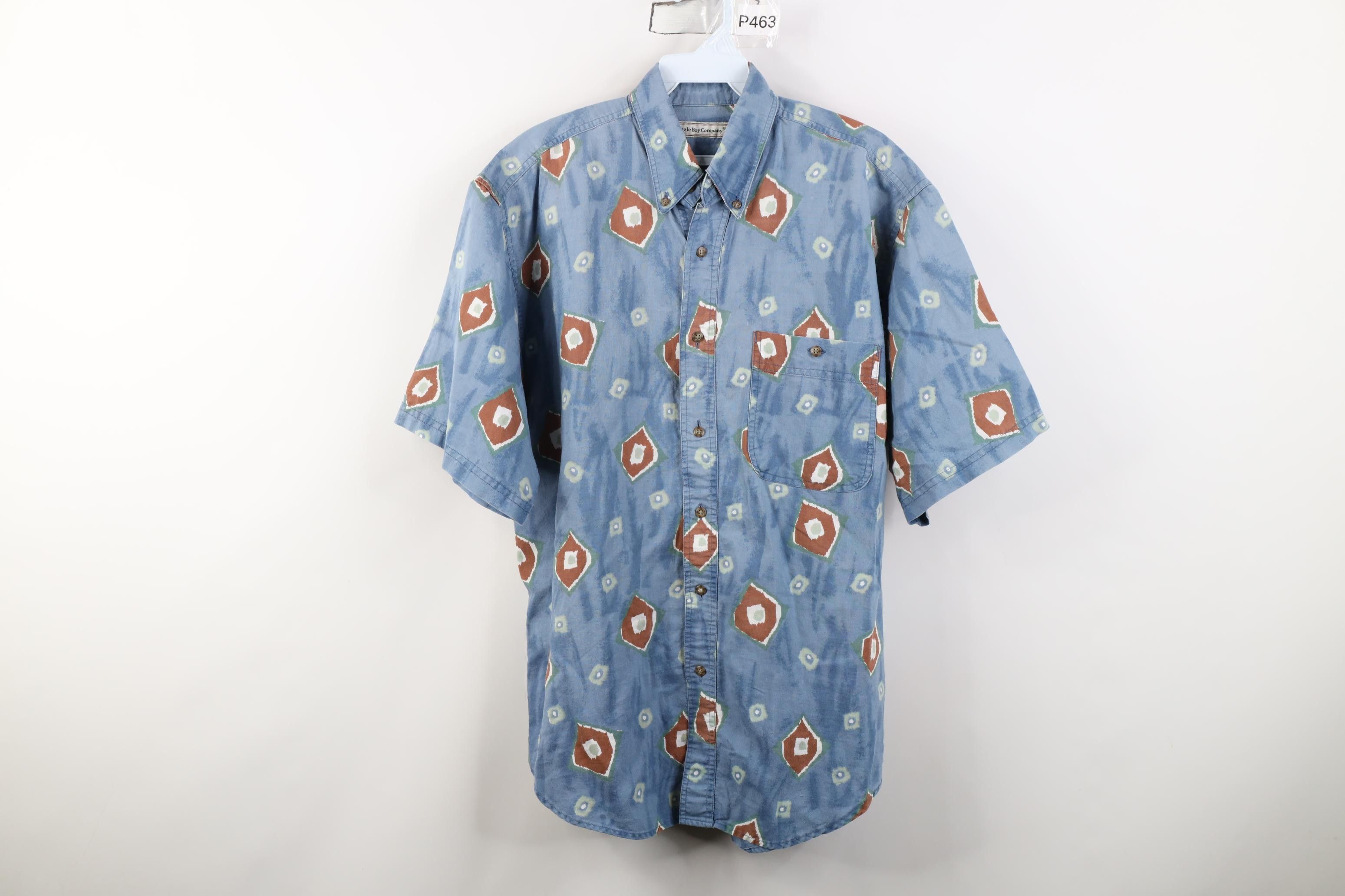 Vintage Vintage 90s Streetwear Short Sleeve Button Down Shirt Size US M / EU 48-50 / 2 - 1 Thumbnail