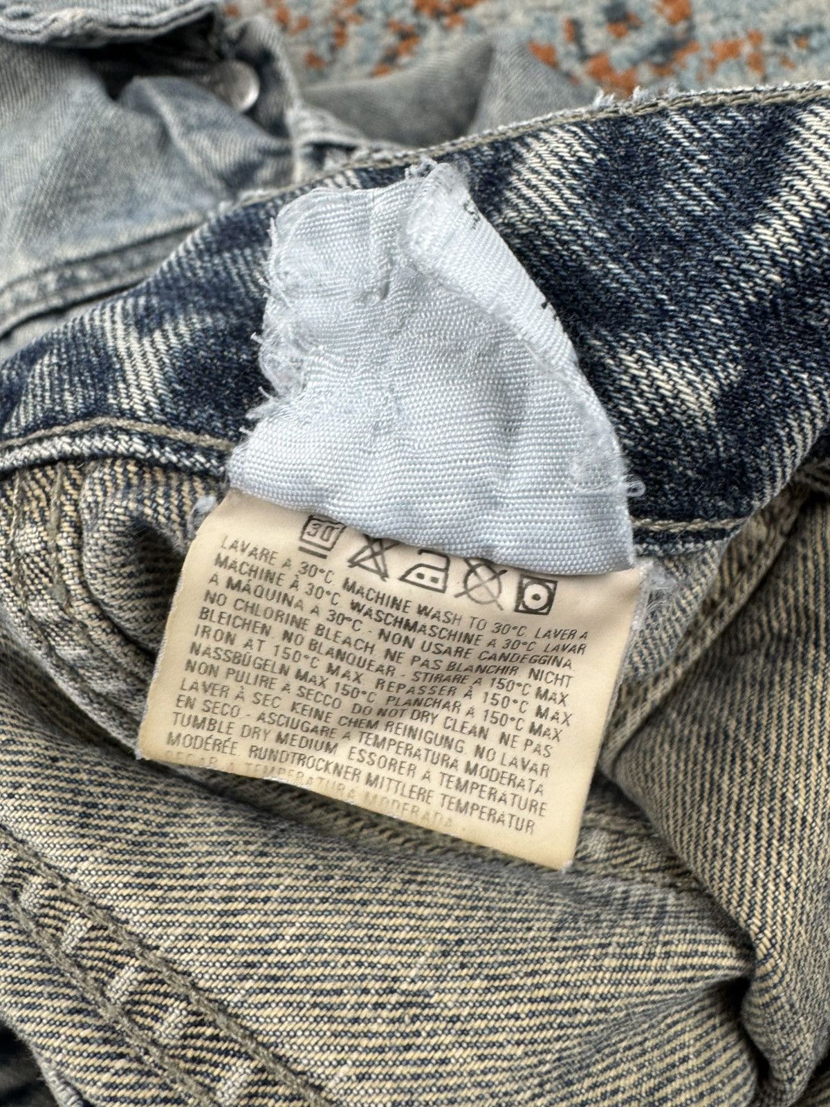 Diesel × Vintage Vintage Y2K Diesel washed denim katana jacket cropped fit Size M / US 6-8 / IT 42-44 - 17 Thumbnail