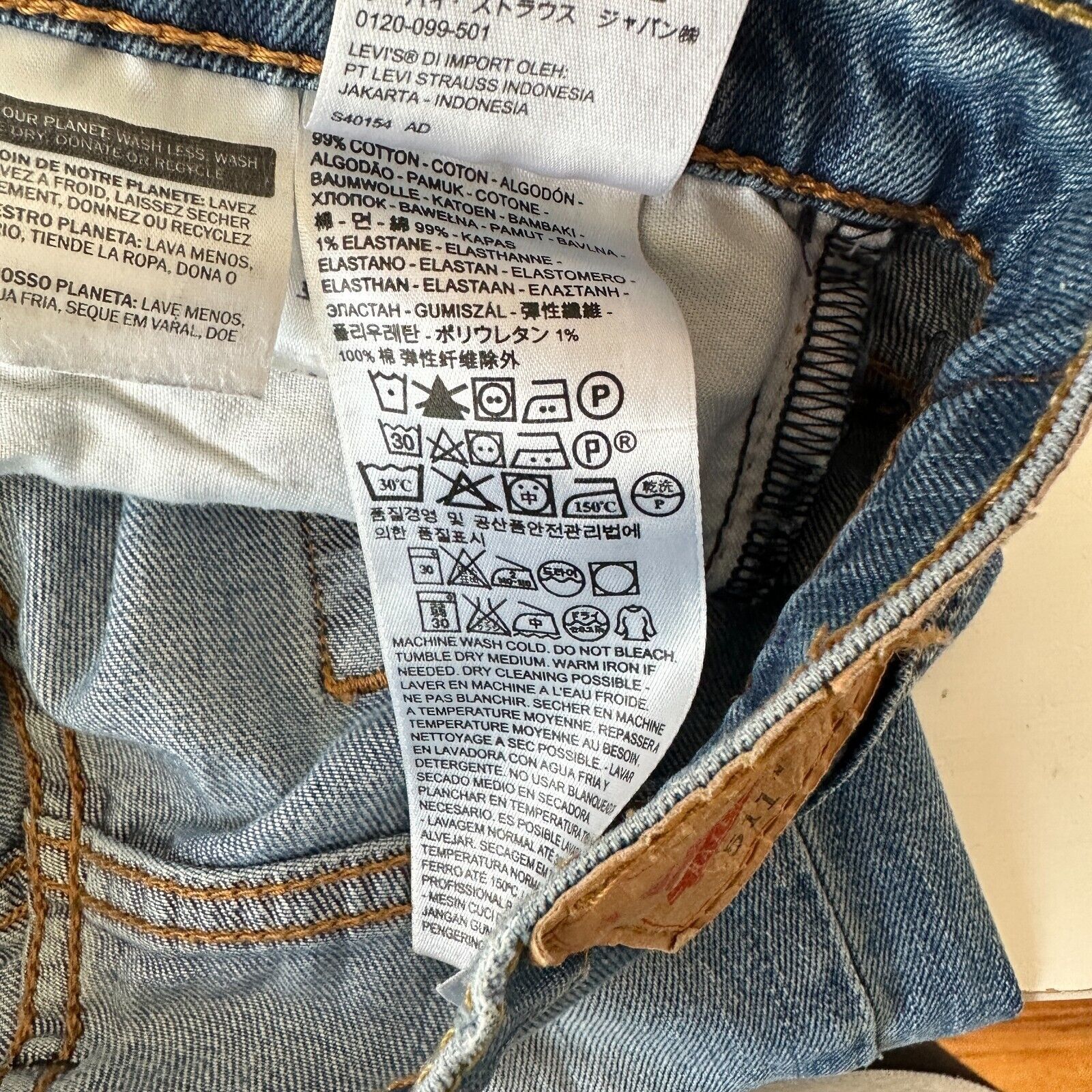 Levi's Levi 511 Slim Fit Medium Wash Levi's Flex Jeans 30 / 32 Size US 30 / EU 46 - 9 Thumbnail