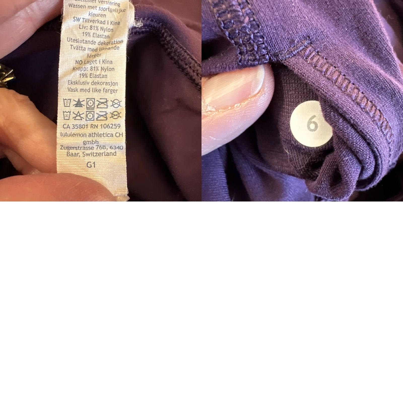 Lululemon Lululemon Groove Geometric Purple Women Activewear Pants 6 Legging Flared 28 Inseam Logo Stretch Size 26" / US 2 / IT 38 - 8 Thumbnail