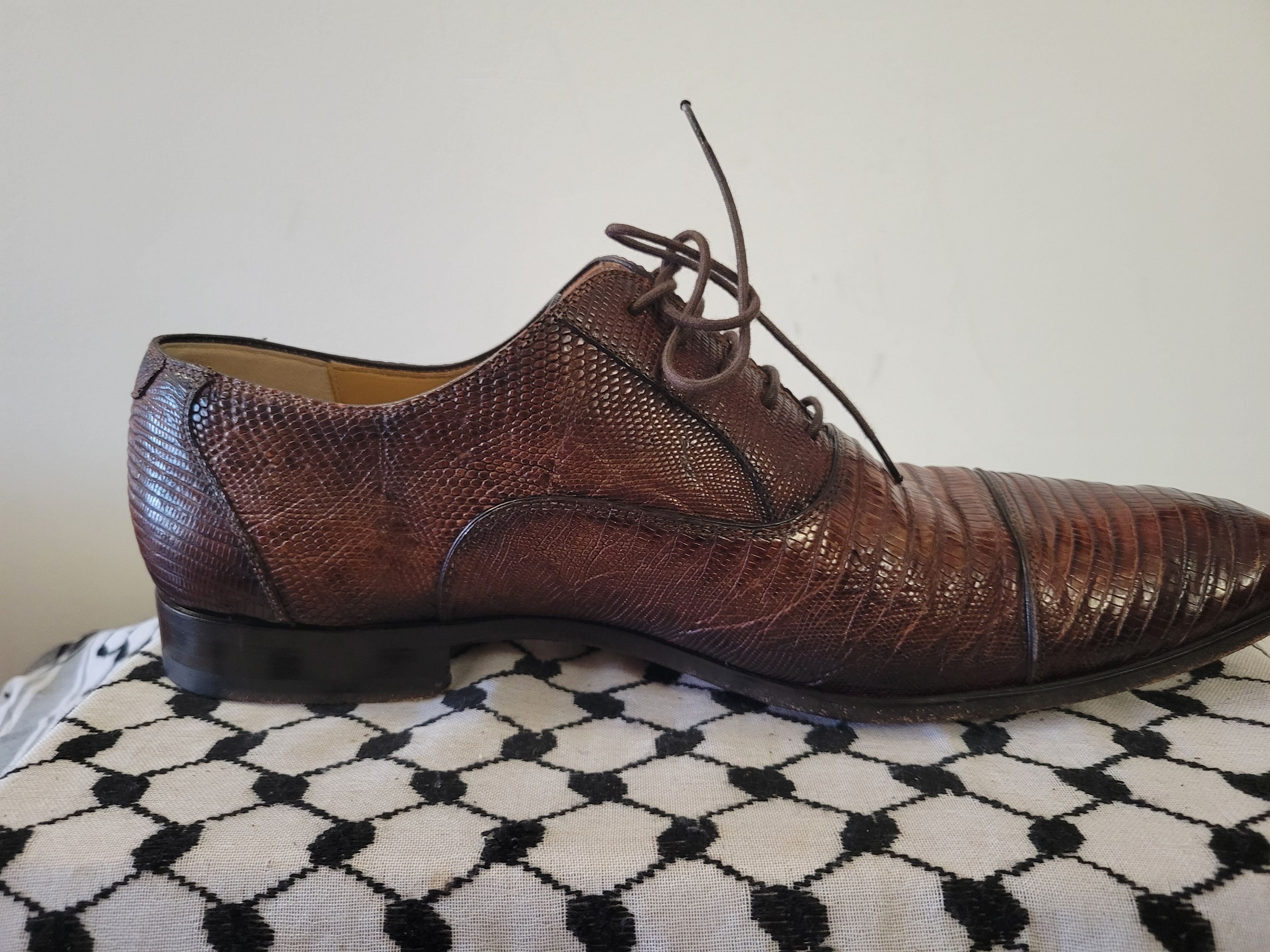 Magnanni × Vintage Magnanni Genuine Lizard Formal Shoes Size US 10.5 / EU 43-44 - 5 Thumbnail