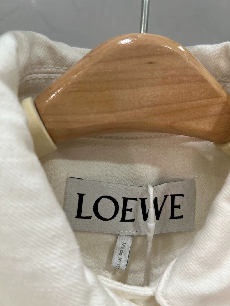 Loewe LOEWE White denim jacket Size XXS / US 00 / IT 34 - 2 Thumbnail