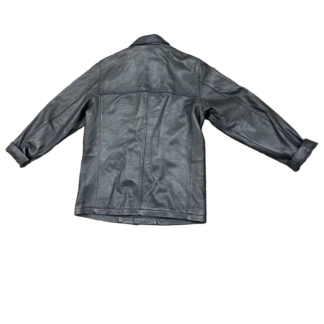 Levi's Boxy Leather Coat - Vintage Size US M / EU 48-50 / 2 - 2 Thumbnail