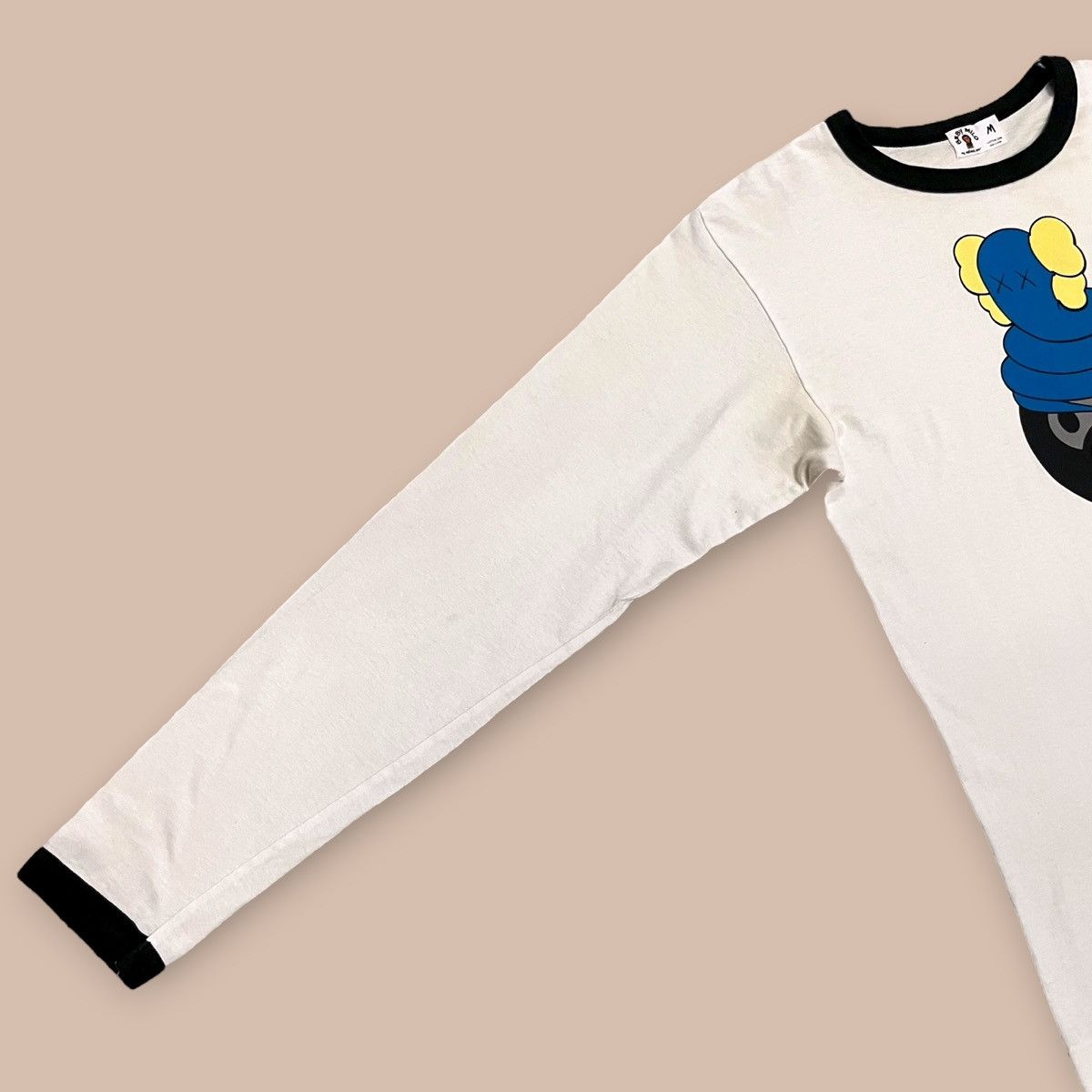 Bape × Kaws OG 2000's Bape X KAWS Ringer L/S Tee Size US M / EU 48-50 / 2 - 8 Thumbnail