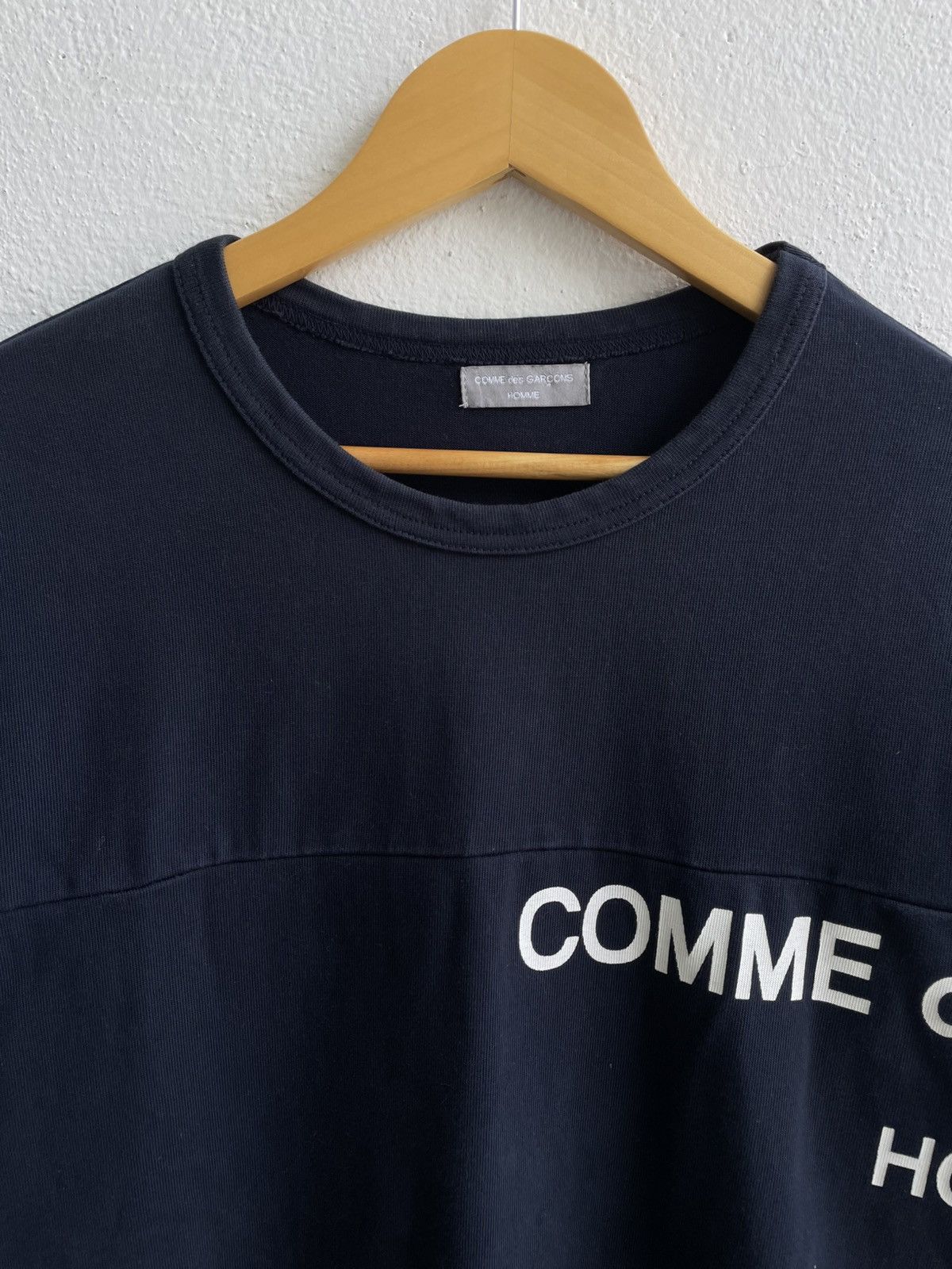 Vintage Comme Des Garcon Homme Split Logo Longsleeve Shirts