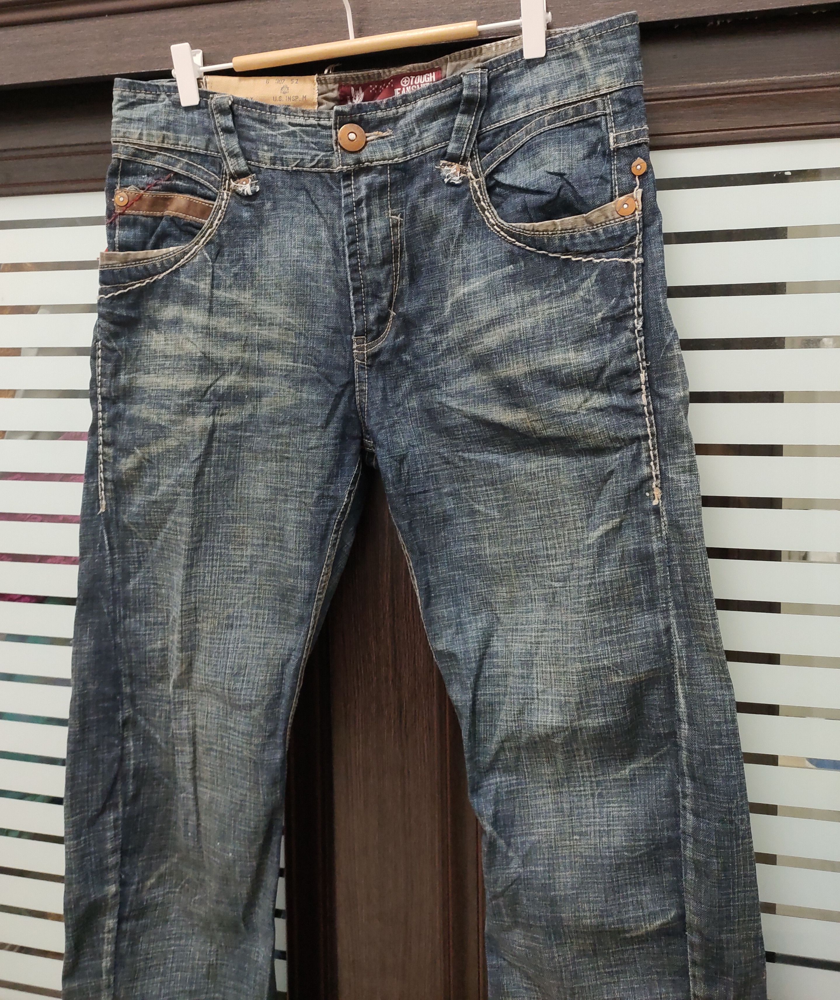 Tribal Streetwear 💥 Tough Jeansmith Machine Gun Flared Denim💥 Size US 36 / EU 52 - 6 Thumbnail