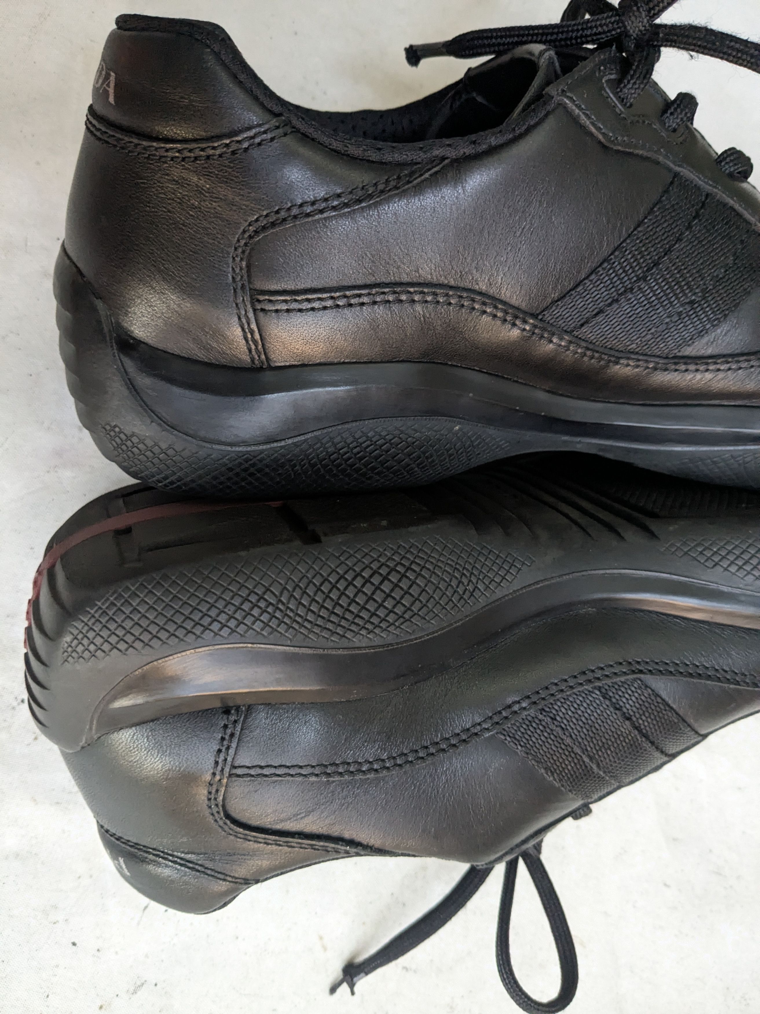 Prada Prada America's Cup Black Red Leather 9 Low Size US 9 / EU 42 - 13 Thumbnail