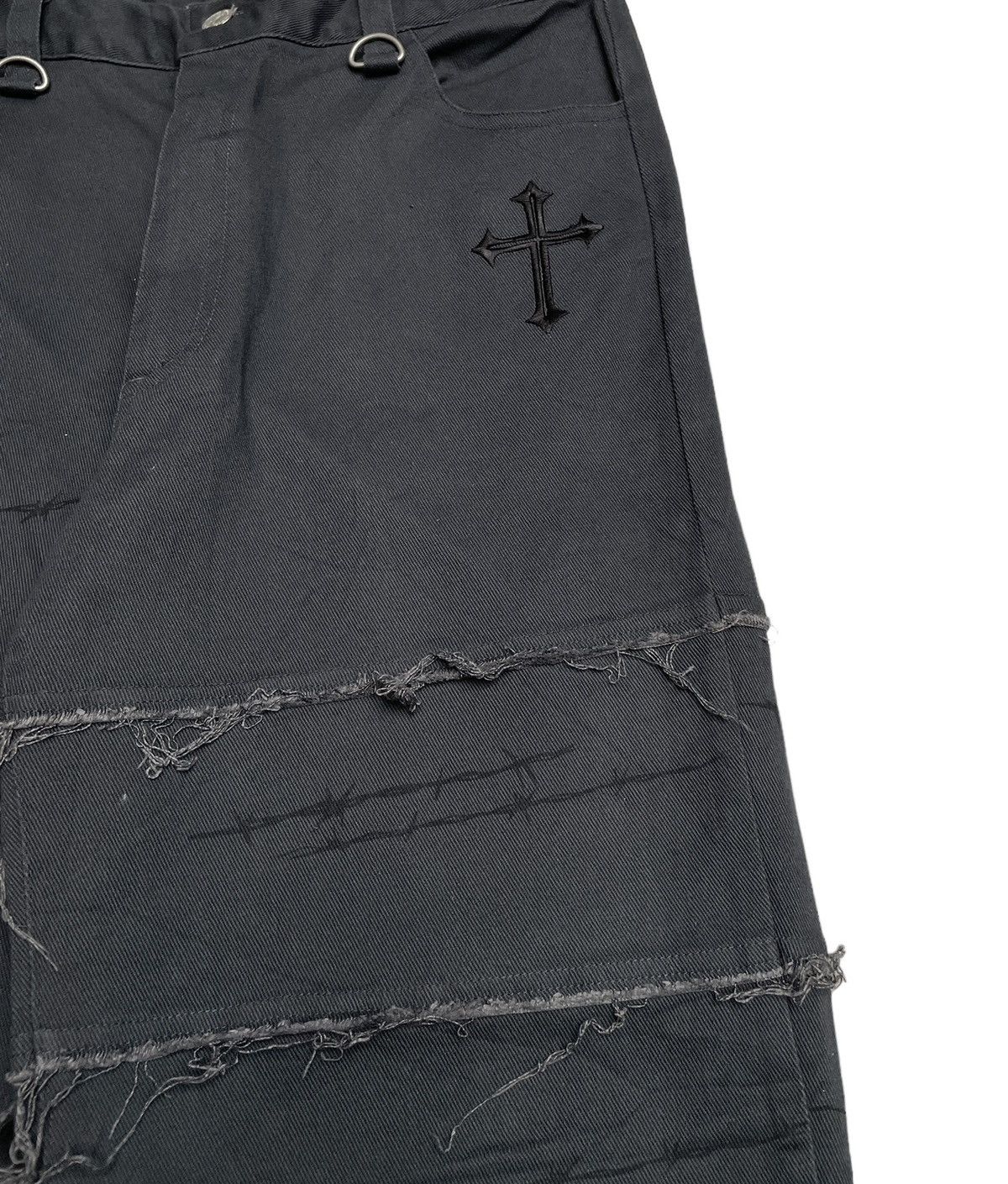 If Six Was Nine Rare Design Vintage Brand Slash Number Bondage Pants 2000s Size US 30 / EU 46 - 4 Thumbnail