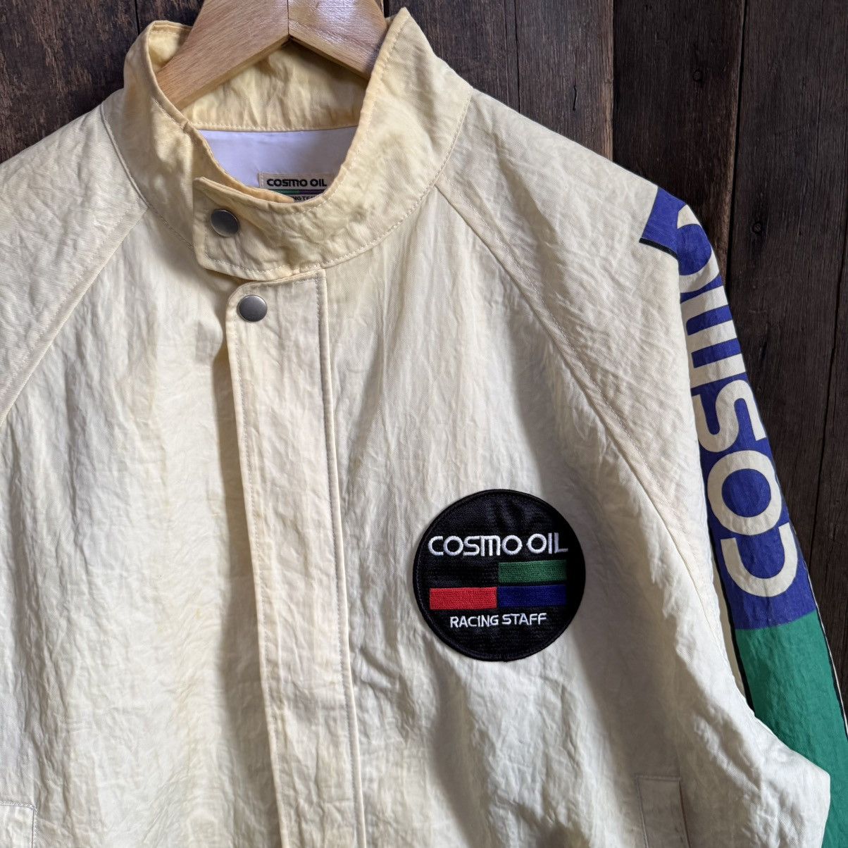 Vintage Vintage Cosmo Oil Racing Staff Jacket Size US L / EU 52-54 / 3 - 3 Thumbnail