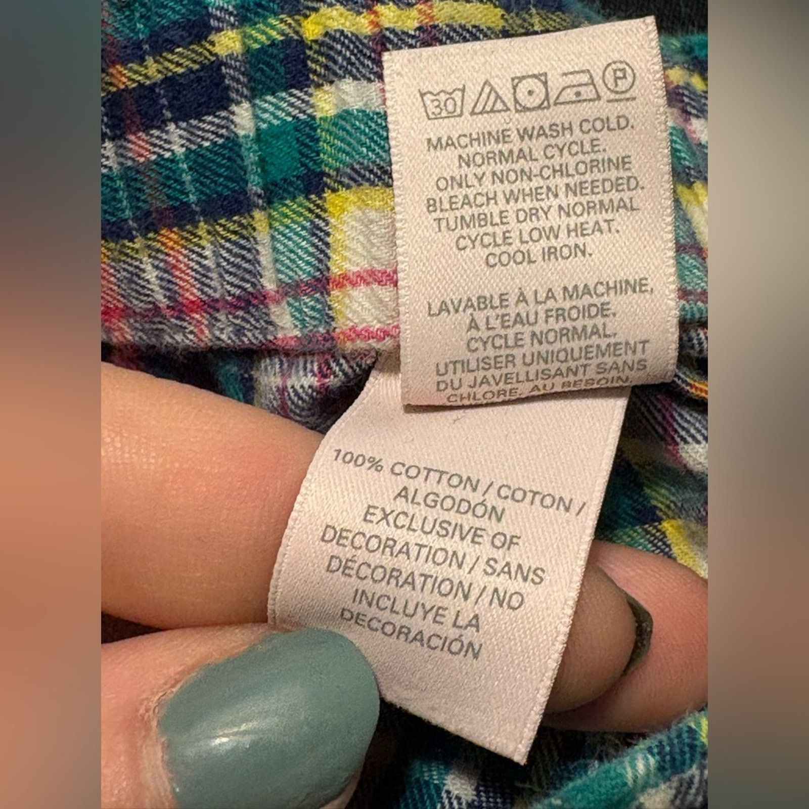 Victoria's Secret (Victoria Secret) Sleepwear Plaid Boxer Shorts: Size Large Size 34" / US 12 / IT 48 - 4 Thumbnail