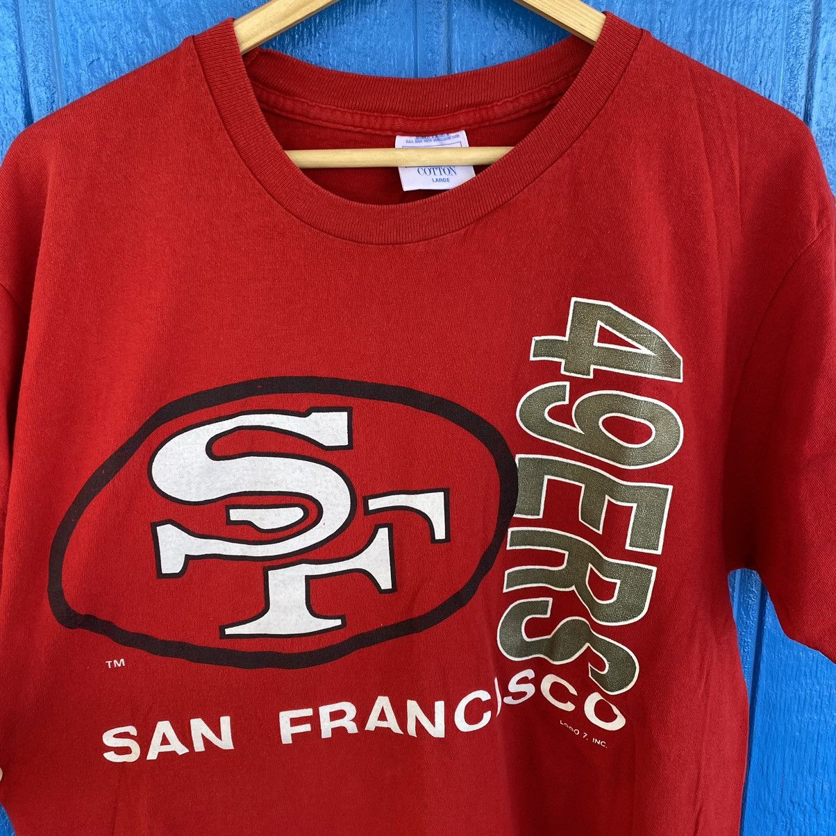 Tultex × Vintage San Francisco 49ers Logo 7 Vintage 90s shirt Large Football Size US L / EU 52-54 / 3 - 2 Thumbnail