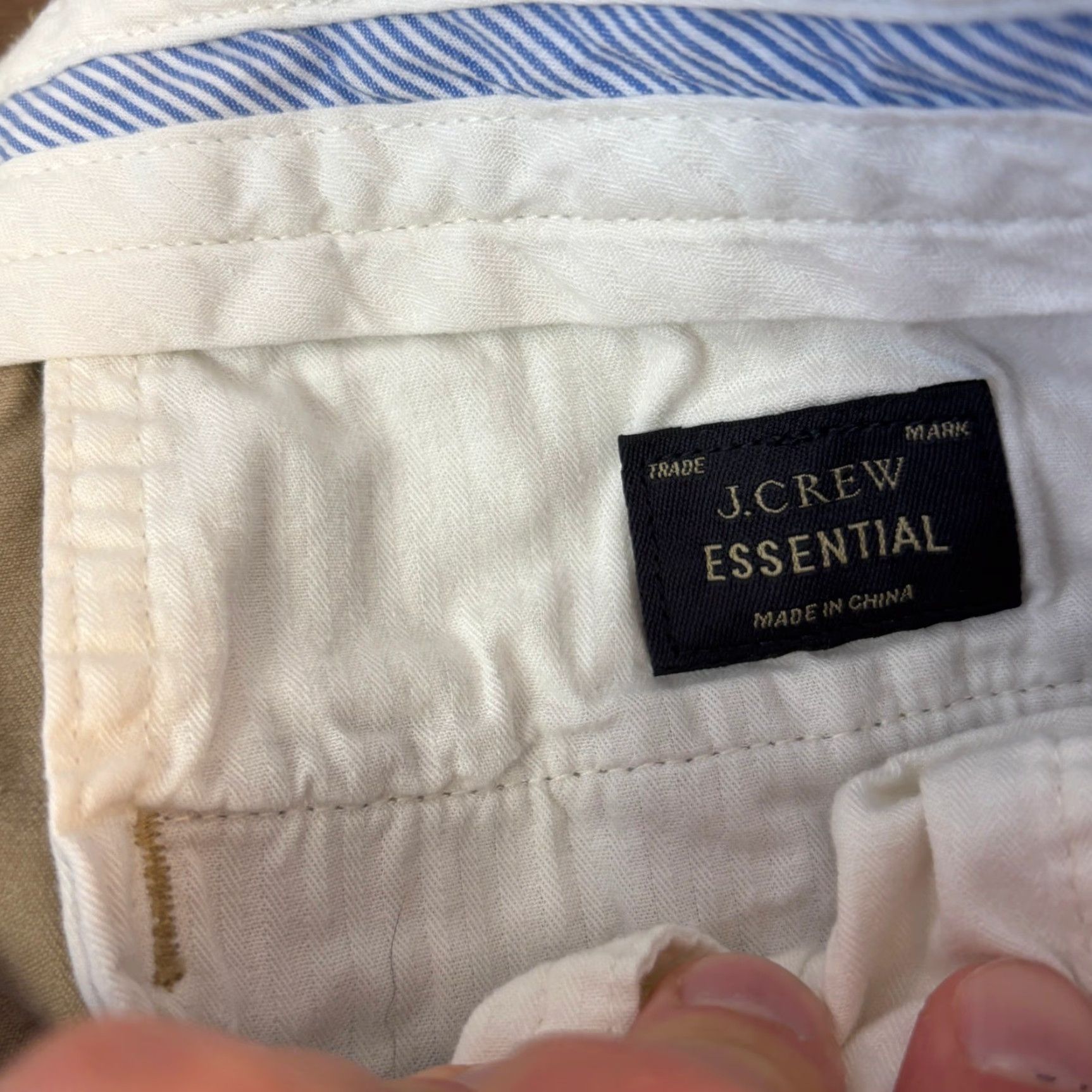 J.Crew J. Crew Essential 770 Chino Pants Mens W30 L28 Khaki Cotton Casual Size US 30 / EU 46 - 4 Thumbnail