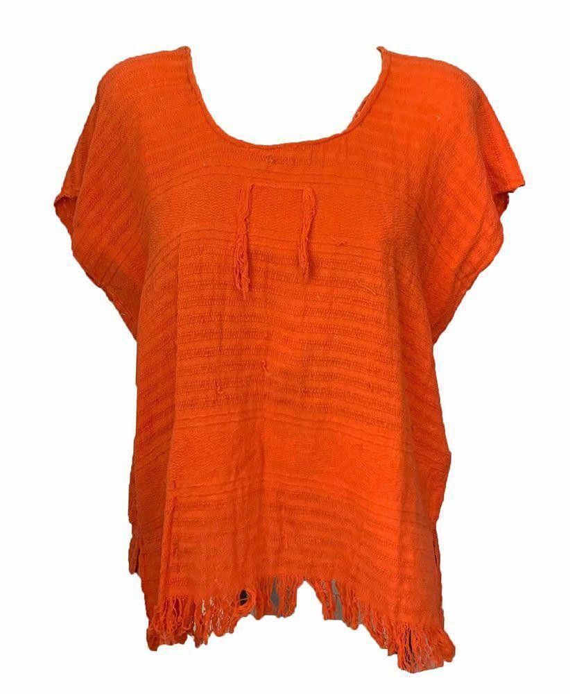 Designer Pre Owned Orange Loomed Blouse Xl Size XL / US 12-14 / IT 48-50 - 1 Thumbnail