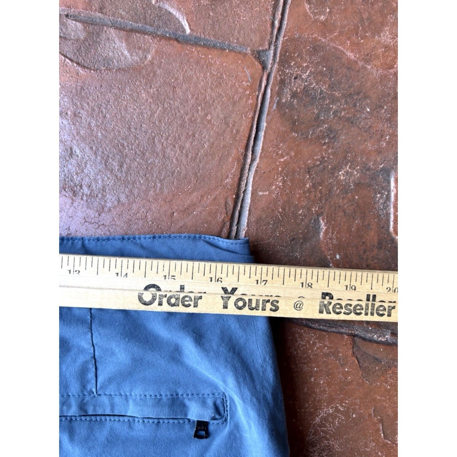 Onia Onia Chino Shorts Mens 34 Blue Cotton Nylon Spandex Stretch Pocket Zipper Drawstring Size US 34 / EU 50 - 7 Thumbnail