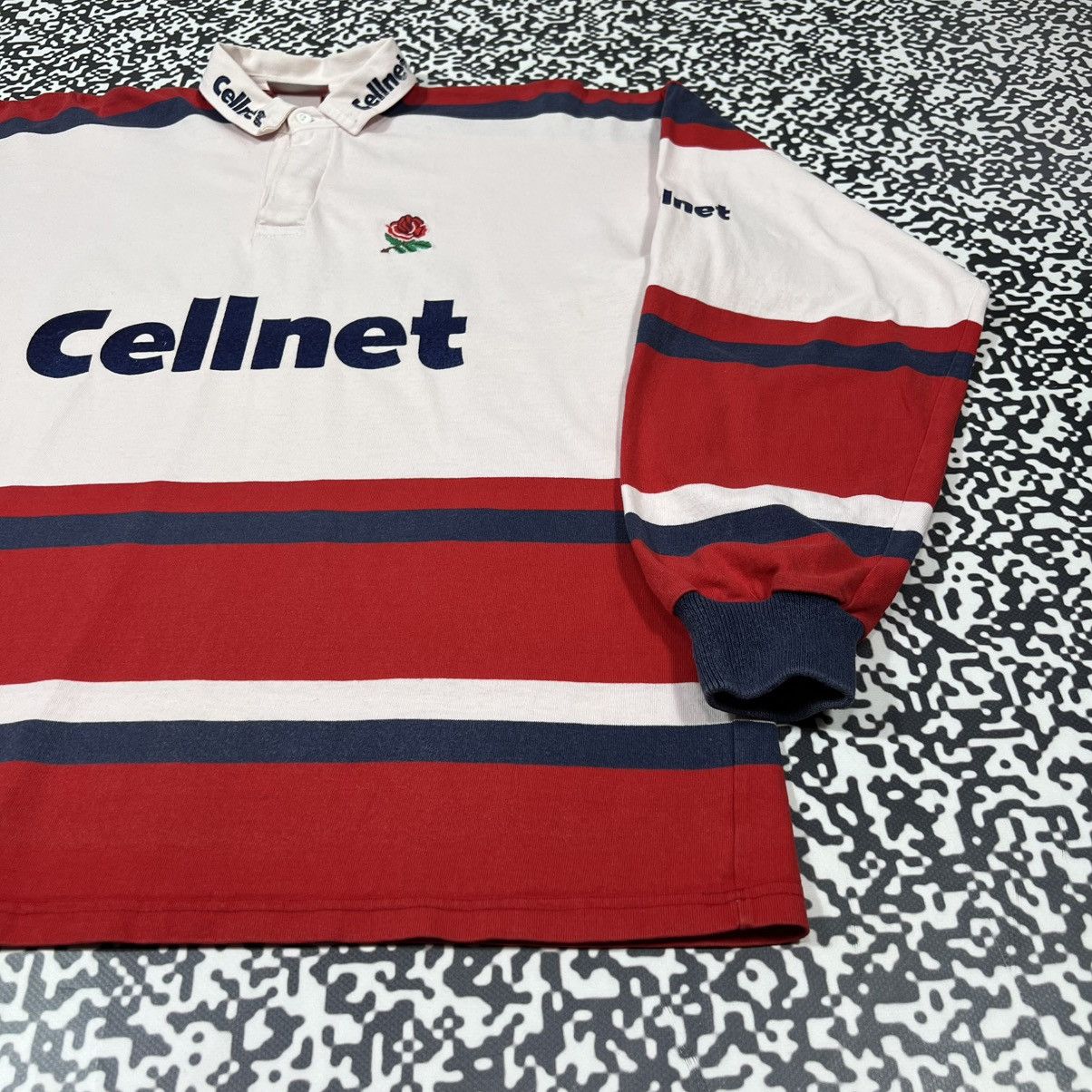 Vintage Vintage 90s England Rugby Jersey Cellnet Retro Sport Style Size US XL / EU 56 / 4 - 11 Thumbnail