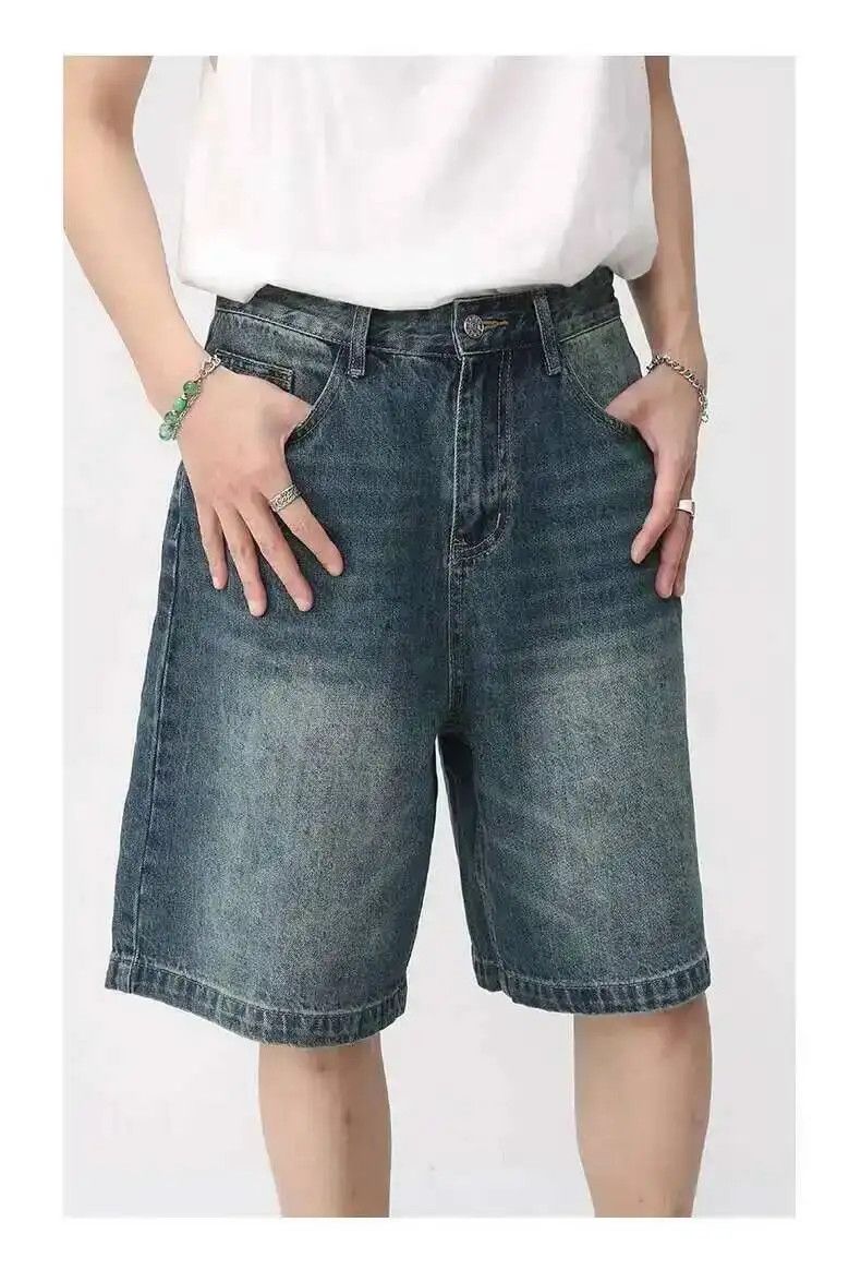 Japanese Brand Wide Leg Denim Shorts Size US 32 / EU 48 - 4 Thumbnail
