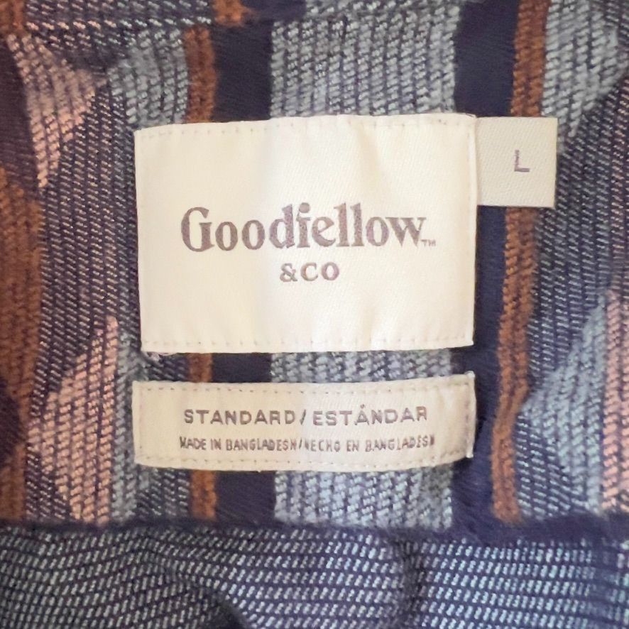 Other Goodfellow Mens Sz L Southwestern Stripe Button Up Long Slee Size US L / EU 52-54 / 3 - 4 Thumbnail