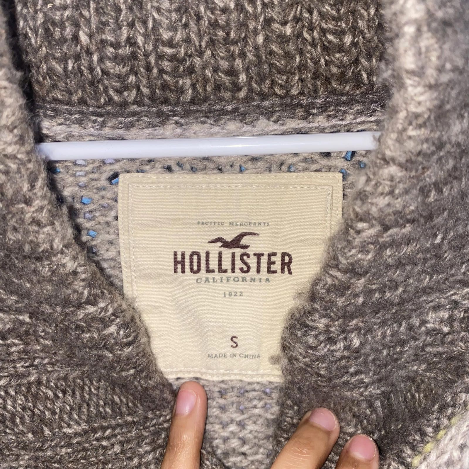 Designer Y2k Chunky Cable Knit Sweater Hollister Size S / US 4 / IT 40 - 3 Thumbnail