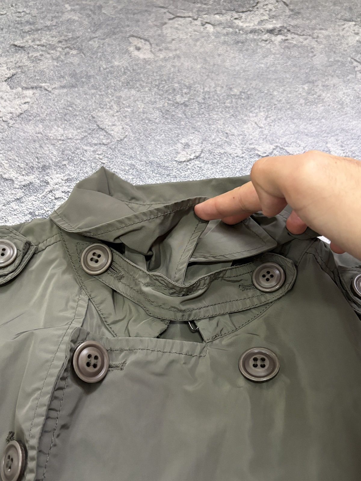 Diesel Diesel Green Double-Breasted Trench Coat M Light Windbreaker Size M / US 6-8 / IT 42-44 - 11 Thumbnail