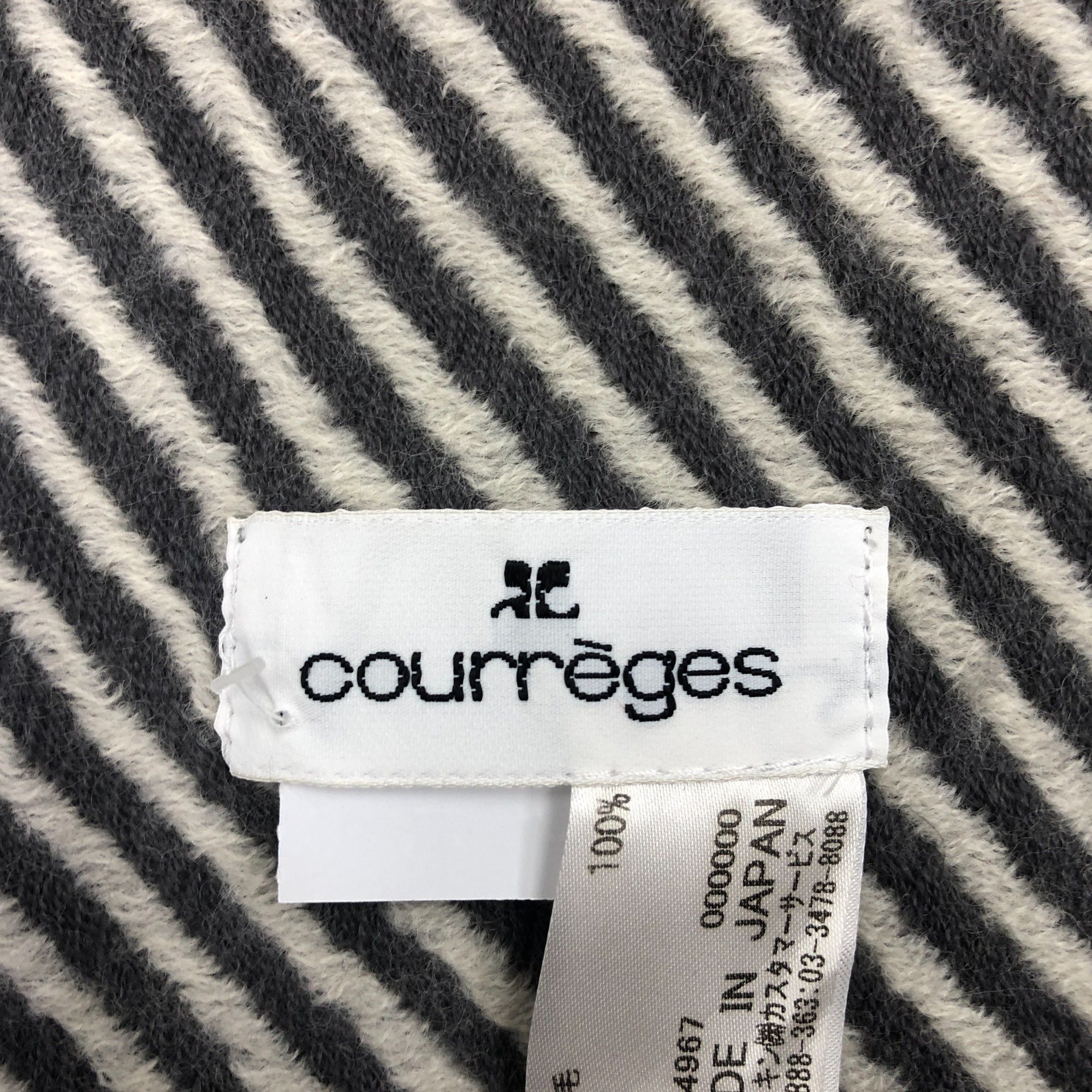 Courreges Vintage Courreges Scarf Muffler Wool Winter Scarves Size ONE SIZE - 4 Thumbnail