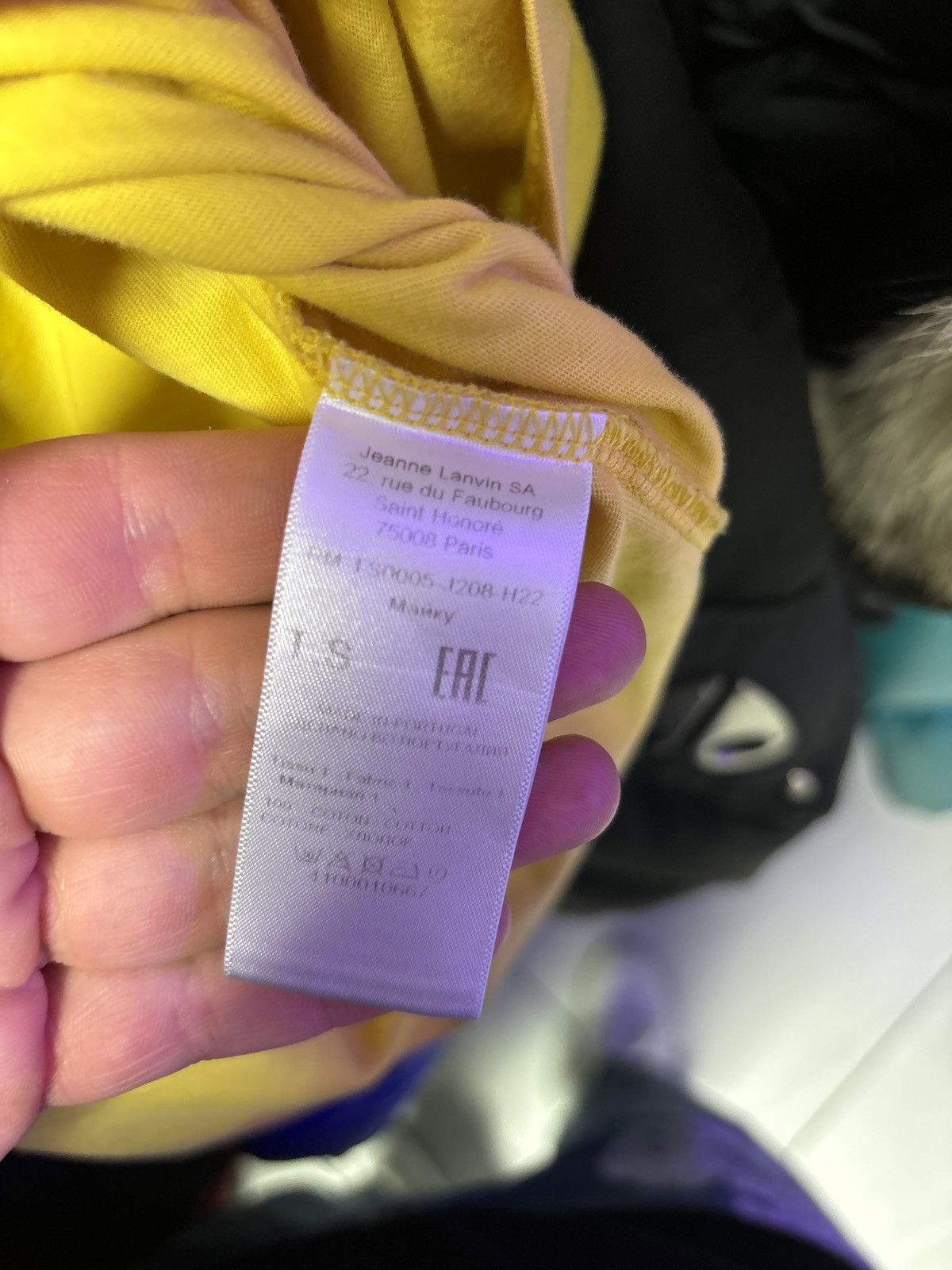 Lanvin Lanvin Tee Yellow Small Size US S / EU 44-46 / 1 - 4 Thumbnail