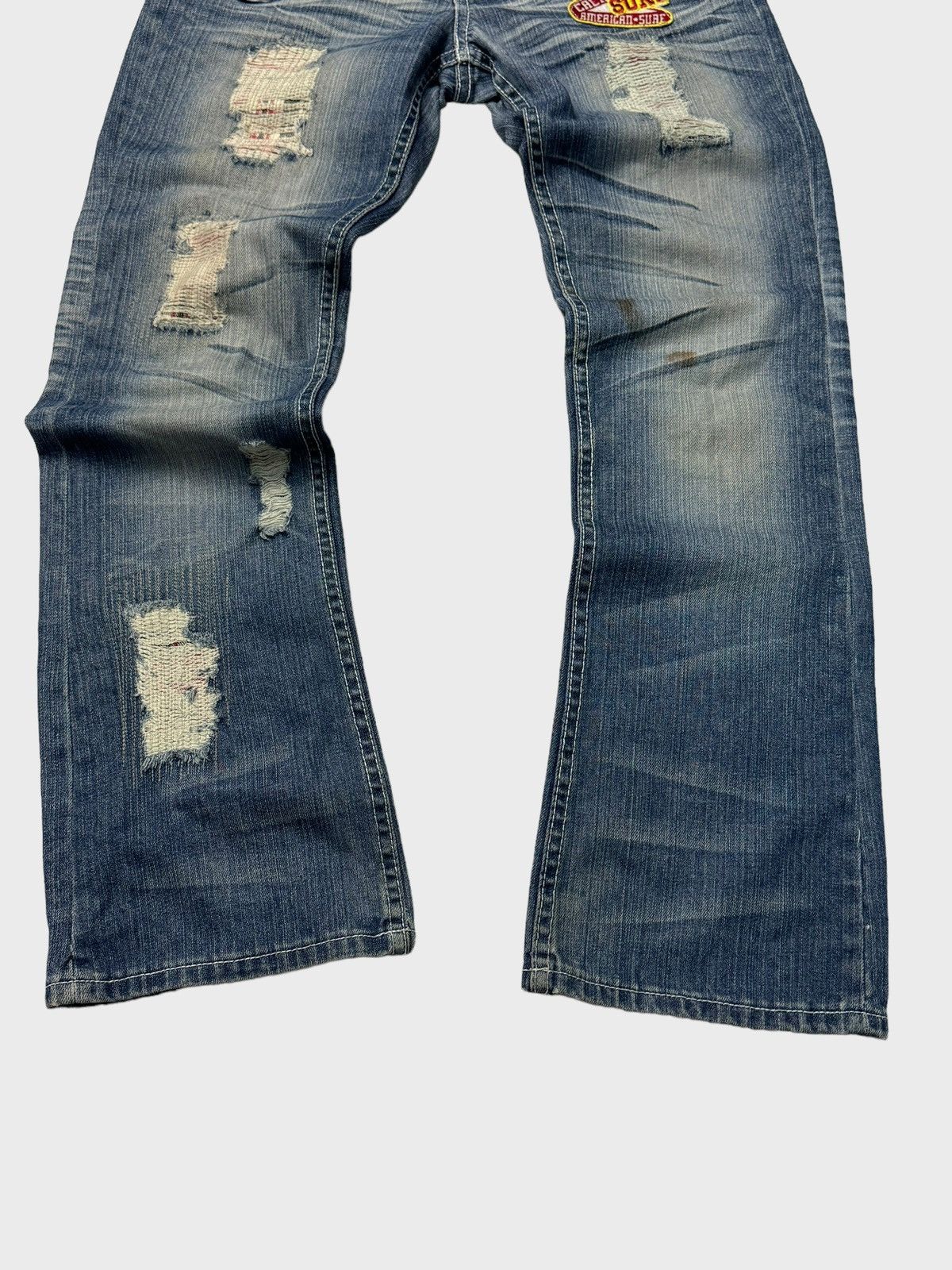 Hysteric Glamour Flare Distressed Patches Junya Watanabe Style Denim Jeans Size US 29 - 6 Thumbnail