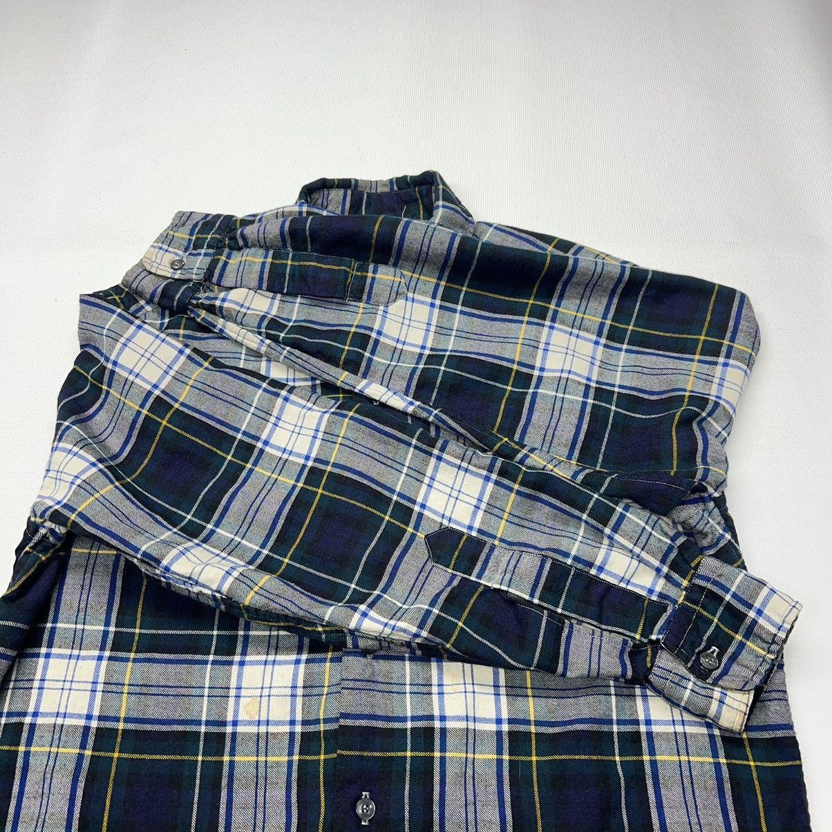 Vintage × Viyella VTG Viyella Flannel Shirt Blue Plaid Button Up Wool Scotland Size US M / EU 48-50 / 2 - 9 Thumbnail