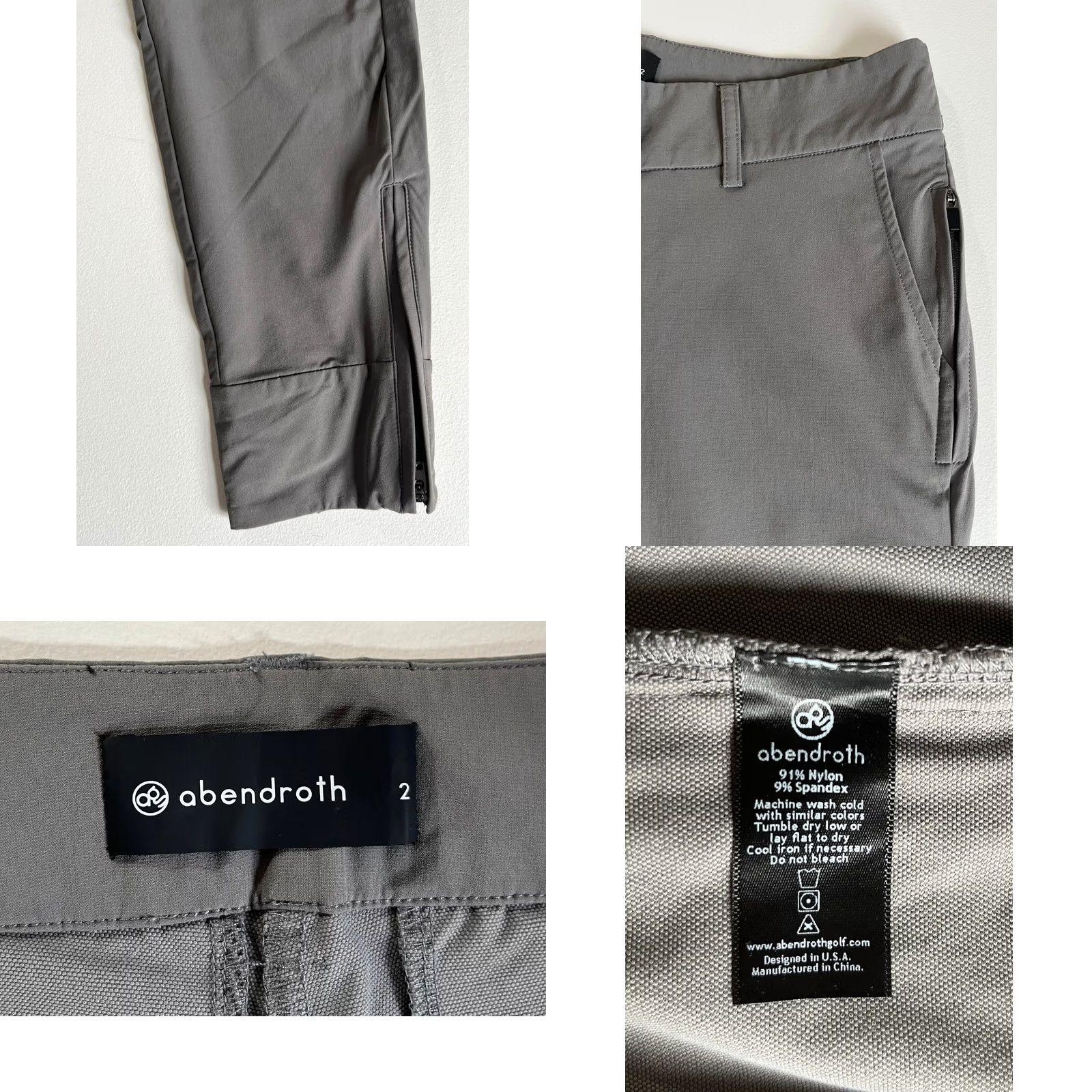 Vintage ABENDROTH Golf Women's The Peggy Pant Professional Jogger Sz 2 Pants Gray Early 2000s Sports Mens? Size 26" / US 2 / IT 38 - 8 Thumbnail