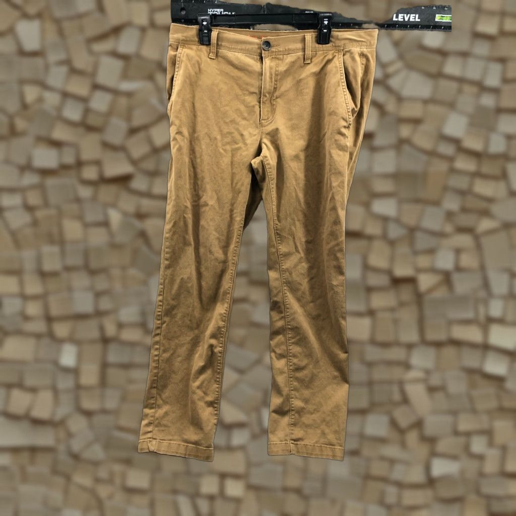 Denizen Denizen Urban Pipeline Chino Pants Slim Straight 34x32 Beige Cargo Pocket Logo Men Regular 34 Inseam Pants Size US 34 / EU 50 - 1 Thumbnail