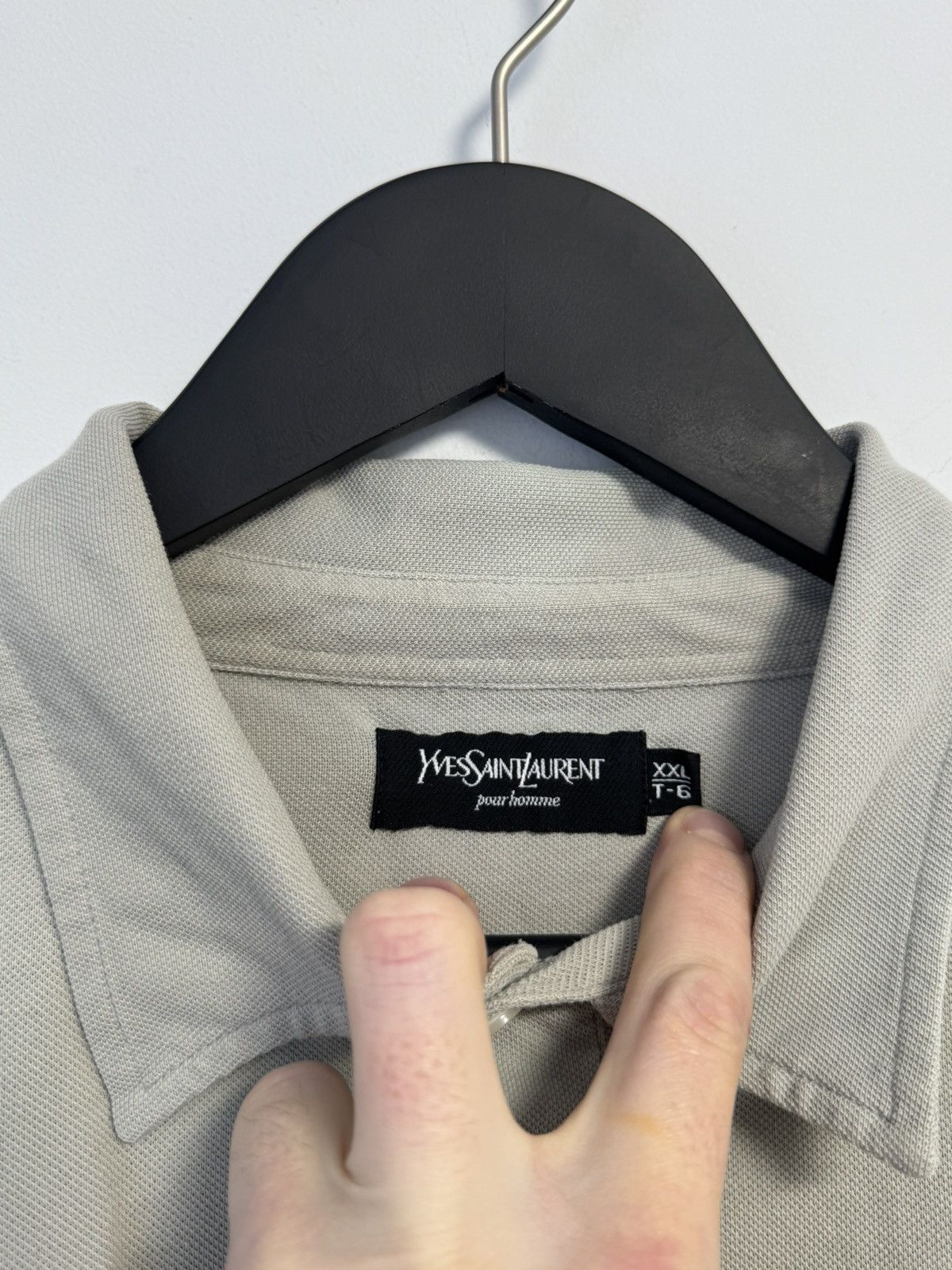 Yves Saint Laurent Yves Saint Laurent T-Shirt Polo Luxury Size US XXL / EU 58 / 5 - 10 Thumbnail