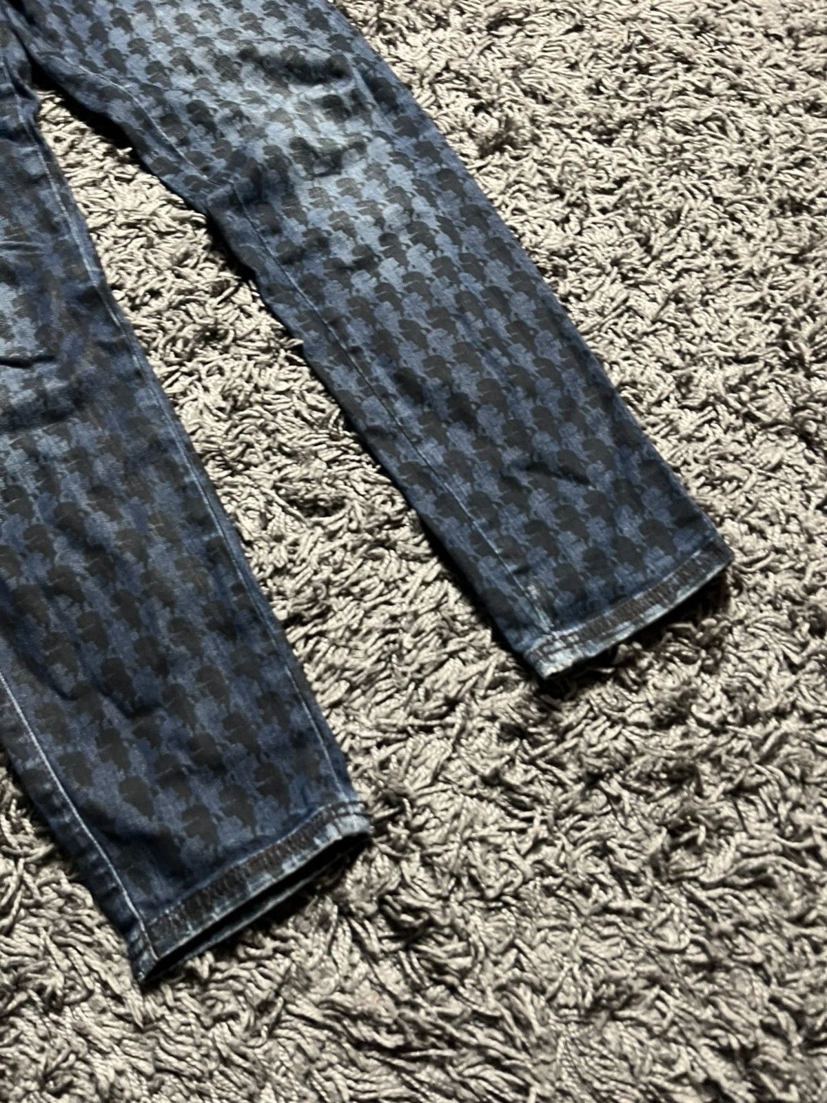 Karl Lagerfeld ARCHIVE Karl Lagerfeld "K" Silhouette Monogram Denim Pants Size US 30 / EU 46 - 3 Thumbnail