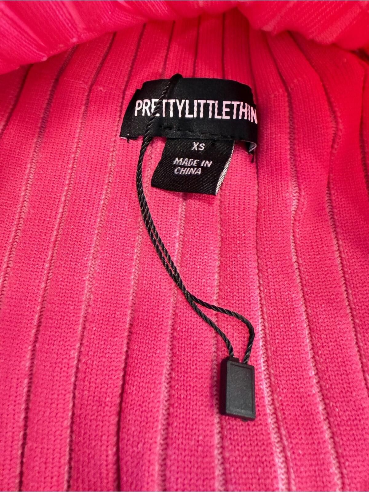 Other PrettyLittleThing crop pink stripe turtleneck with cutout XS Size XS / US 0-2 / IT 36-38 - 8 Thumbnail