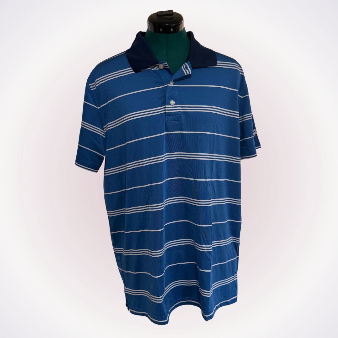 Brooks Brothers Brooks Brothers Blue Striped Polo | Sz L Size US L / EU 52-54 / 3 - 1 Thumbnail