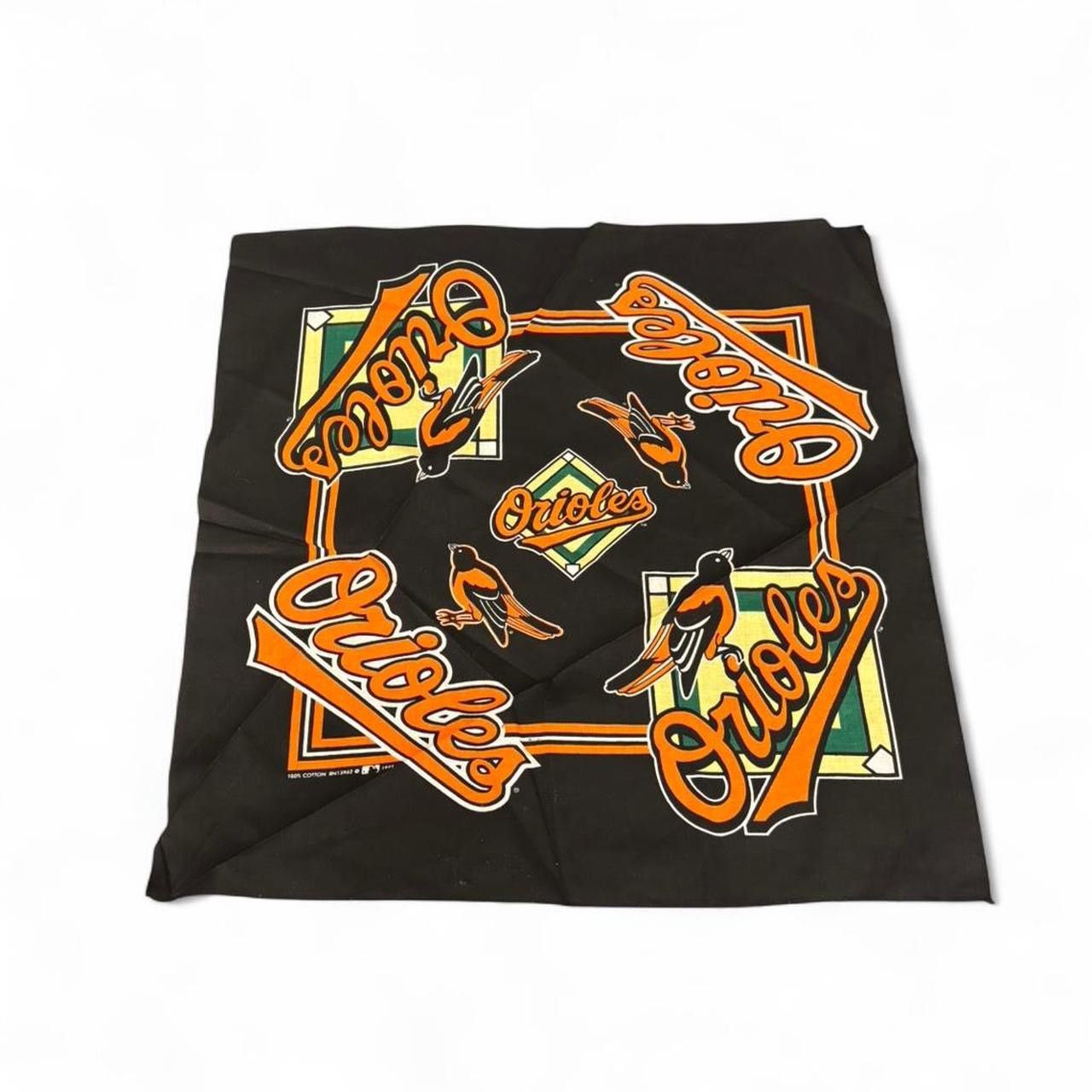 MLB Vintage 1995 Baltimore Orioles Cotton Bandana Handkerchief Size ONE SIZE - 1 Thumbnail
