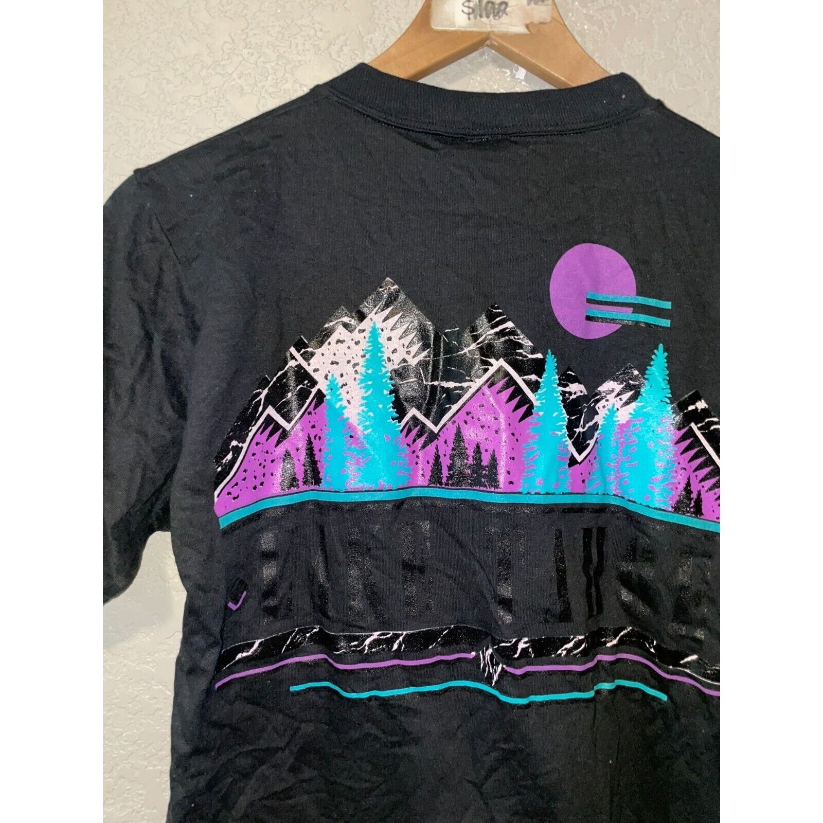 Jerzees Vintage California Test Print Lake Tahoe Black M Shirt VTG Size US M / EU 48-50 / 2 - 11 Thumbnail