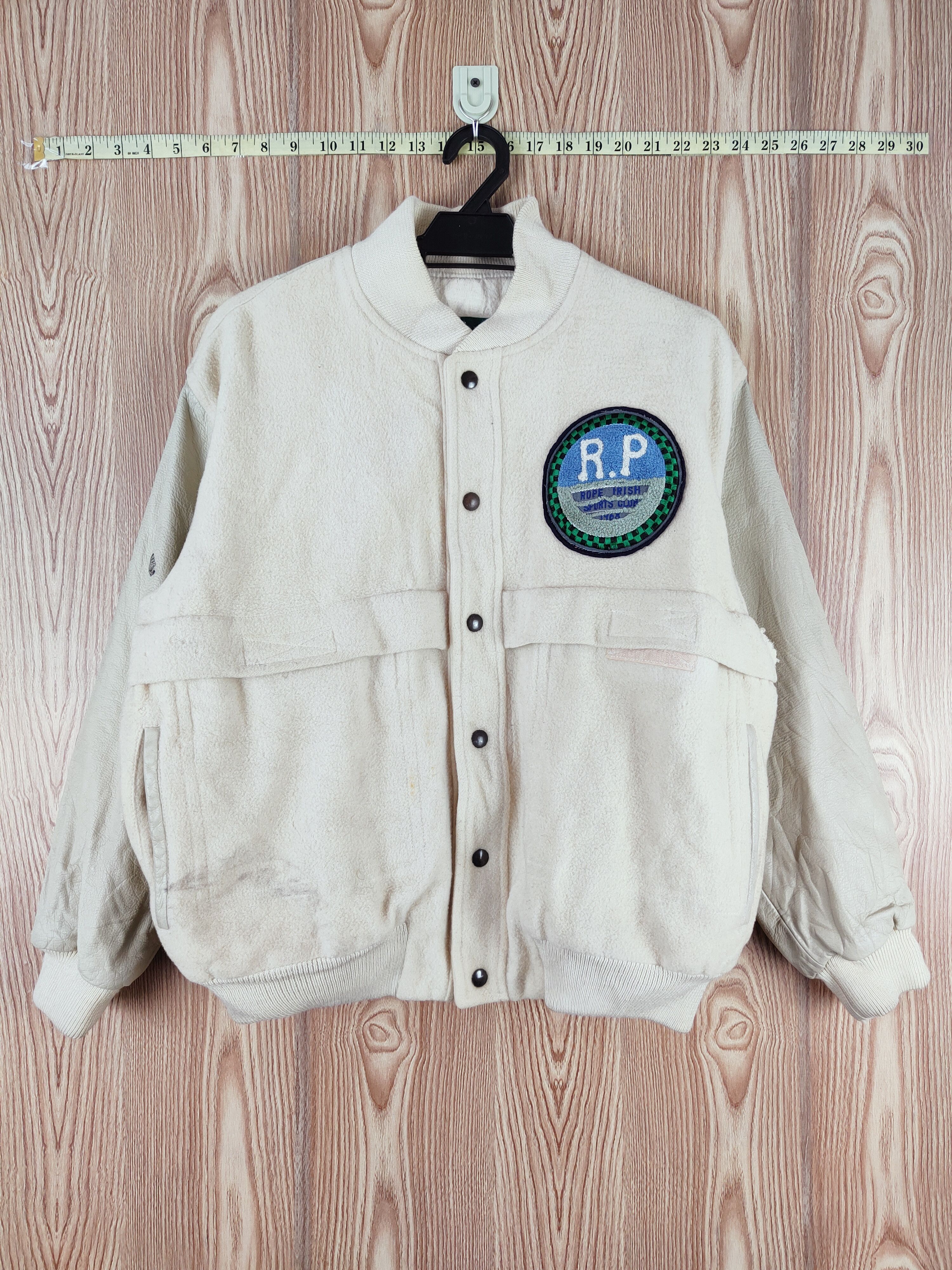 Vintage Rope vintage Cream Varsity Jackets #W724 Size US M / EU 48-50 / 2 - 1 Thumbnail