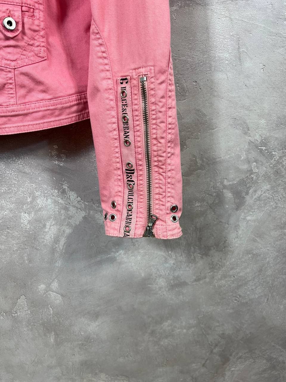 Dolce & Gabbana × Vintage Vintage Dolce Gabbana Biker Denim Jacket Size M / US 6-8 / IT 42-44 - 4 Thumbnail